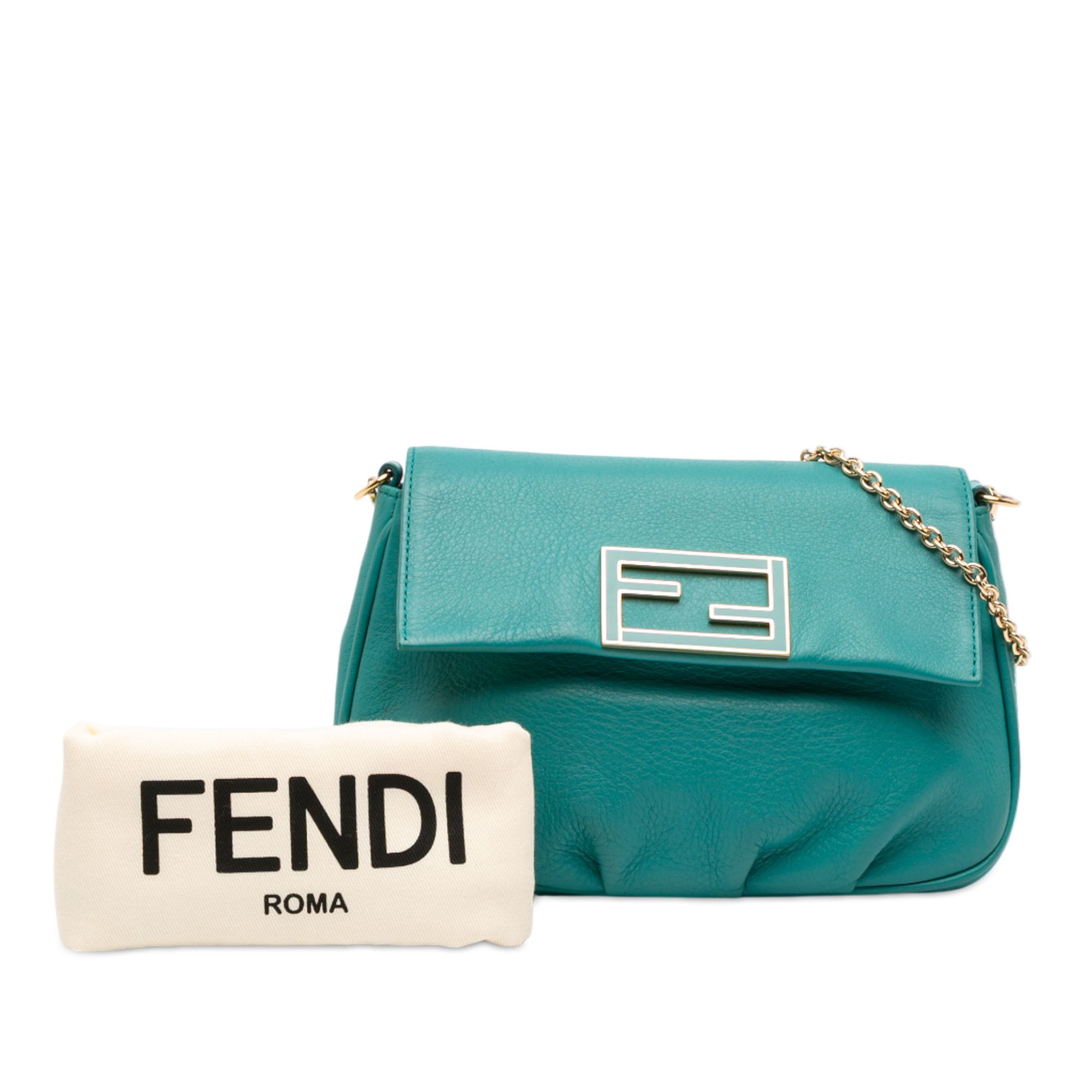 Fendi Fendi Leather Fendista Pochette Crossbody Size ONE SIZE - 12 Thumbnail