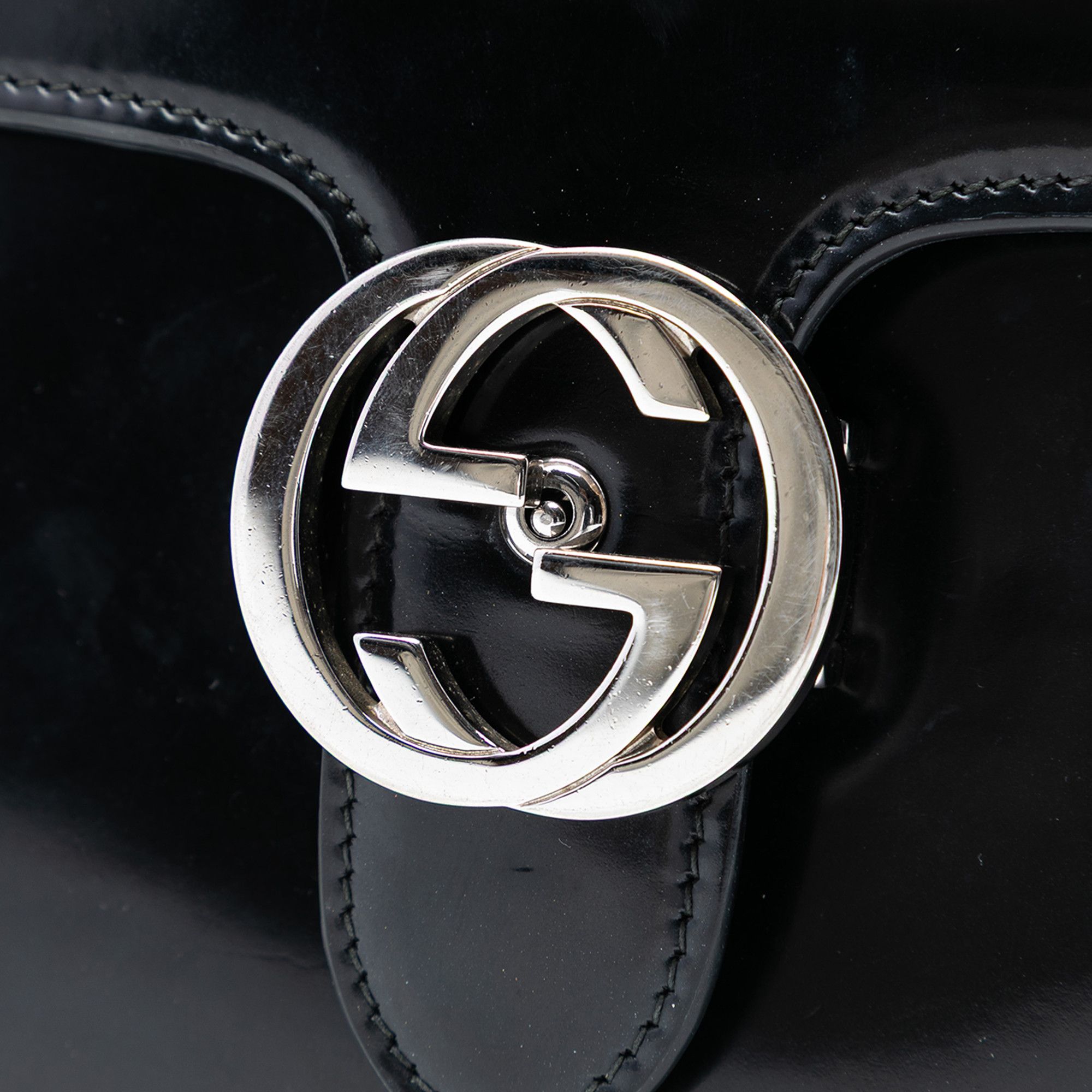 Gucci Gucci Small Polished Calfskin Interlocking G Dollar Crossbody Size ONE SIZE - 5 Thumbnail