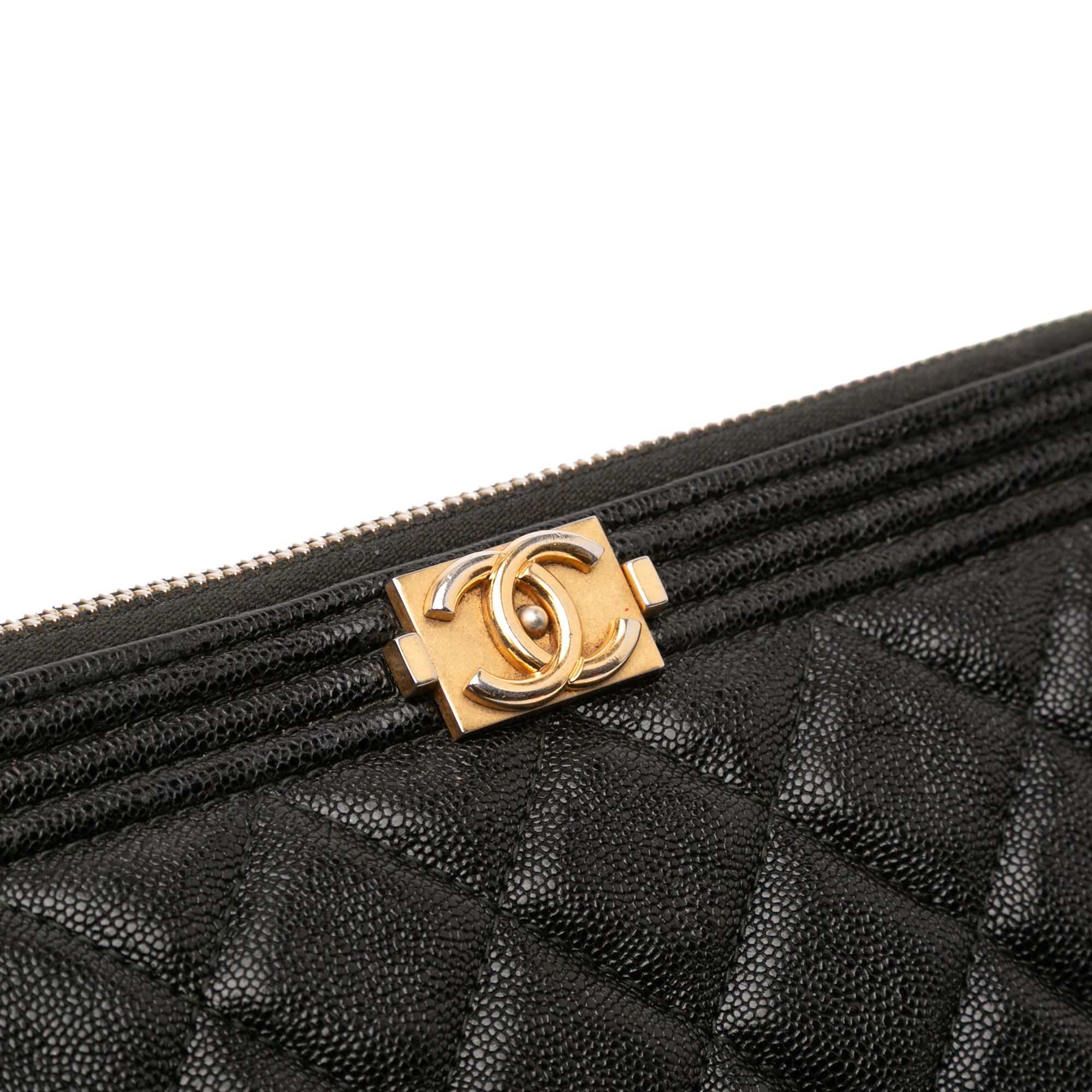 Chanel Chanel Medium Quilted Caviar Boy O Case Clutch Size ONE SIZE - 9 Thumbnail