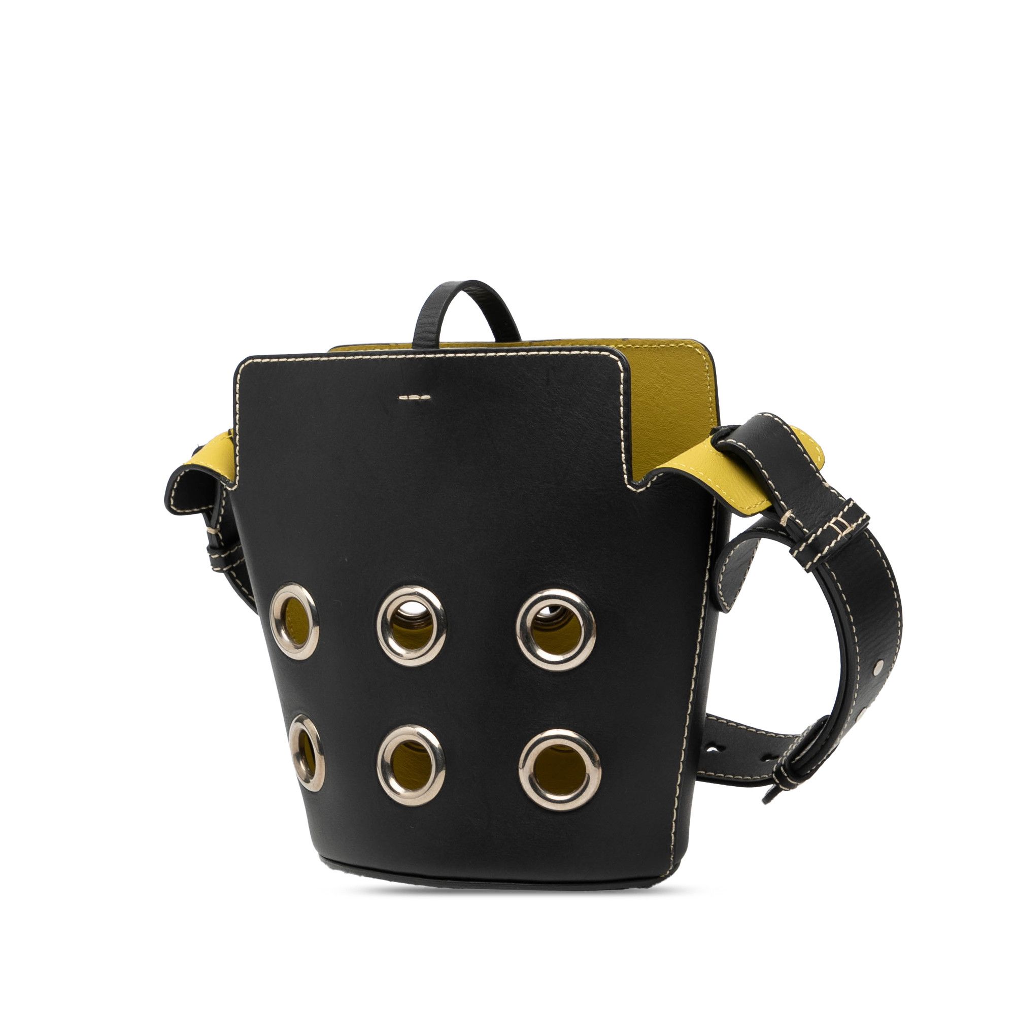 Burberry Burberry Mini Leather Grommet Bucket Bag Size ONE SIZE - 2 Thumbnail