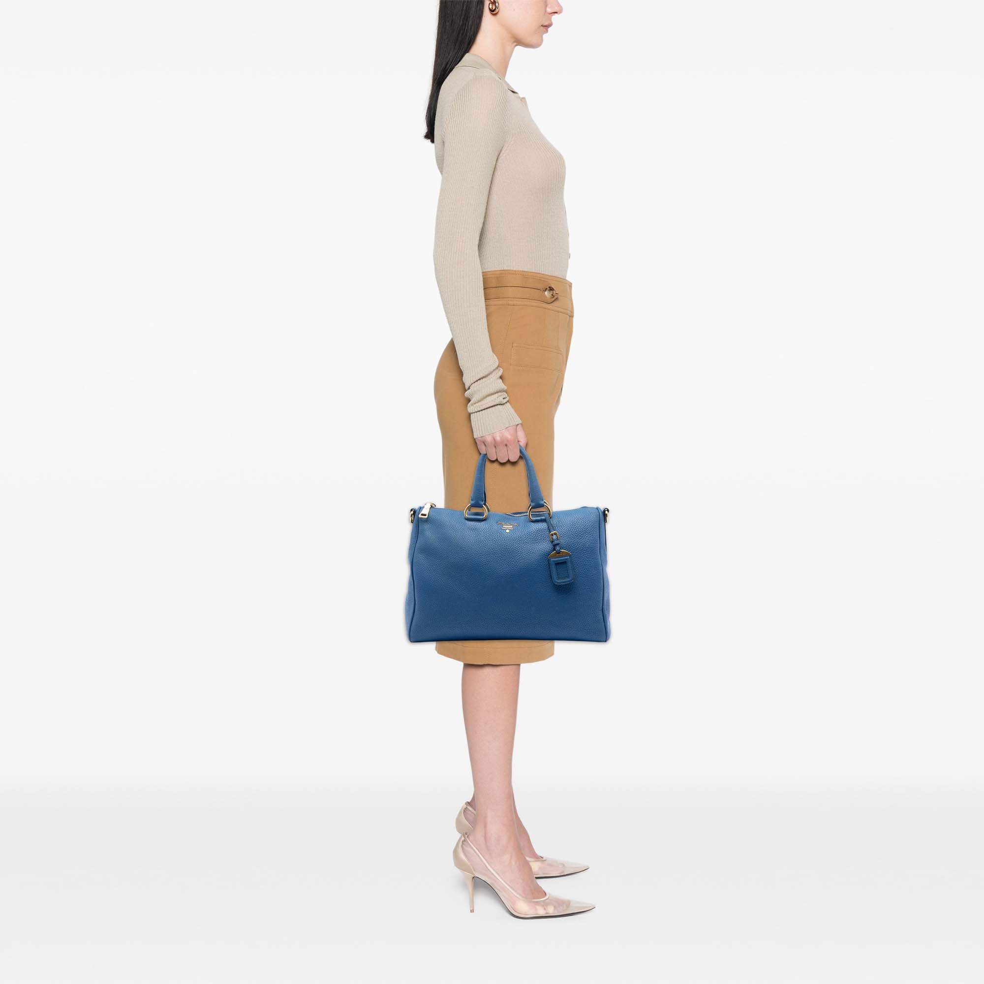 Prada Prada Vitello Daino Zip Top Satchel Size ONE SIZE - 7 Thumbnail