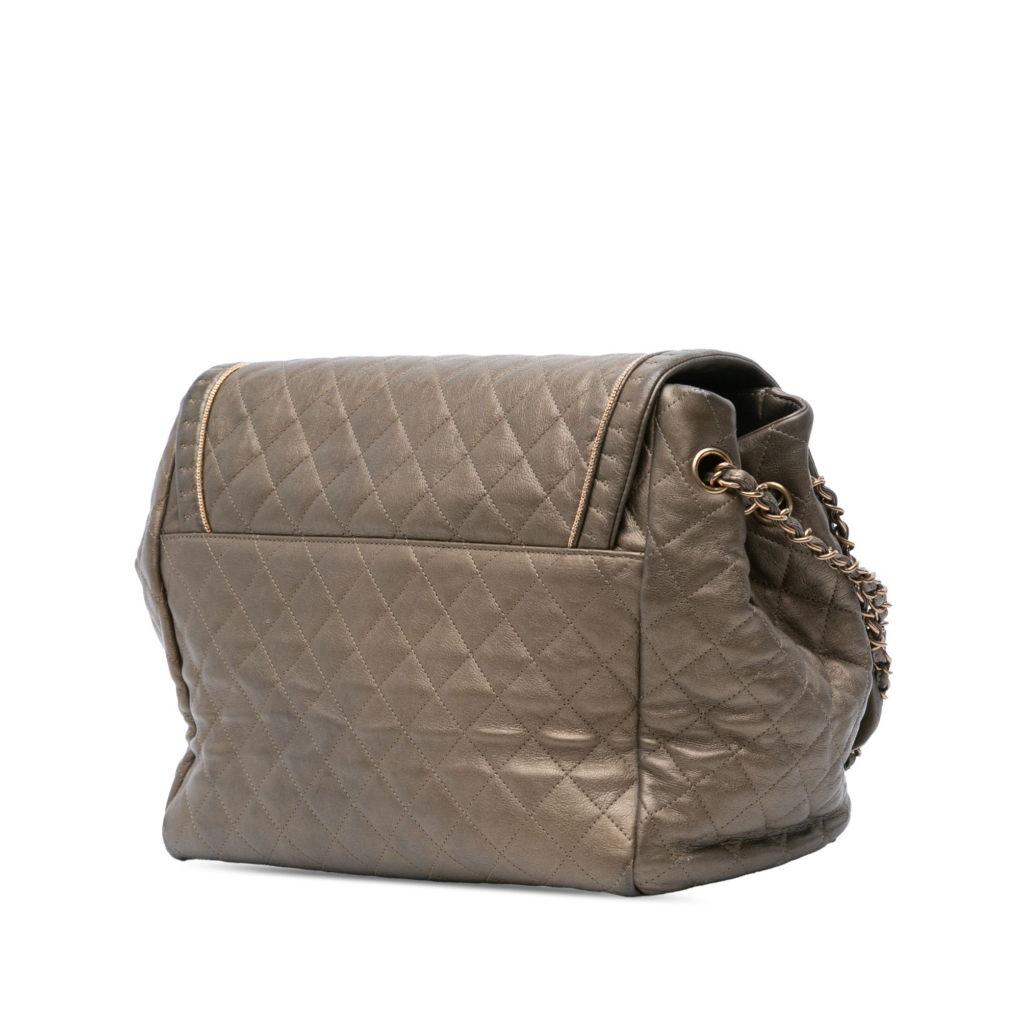 Chanel Chanel Large Quilted Metallic Calfskin Istanbul Accordion Flap Size ONE SIZE - 2 Thumbnail