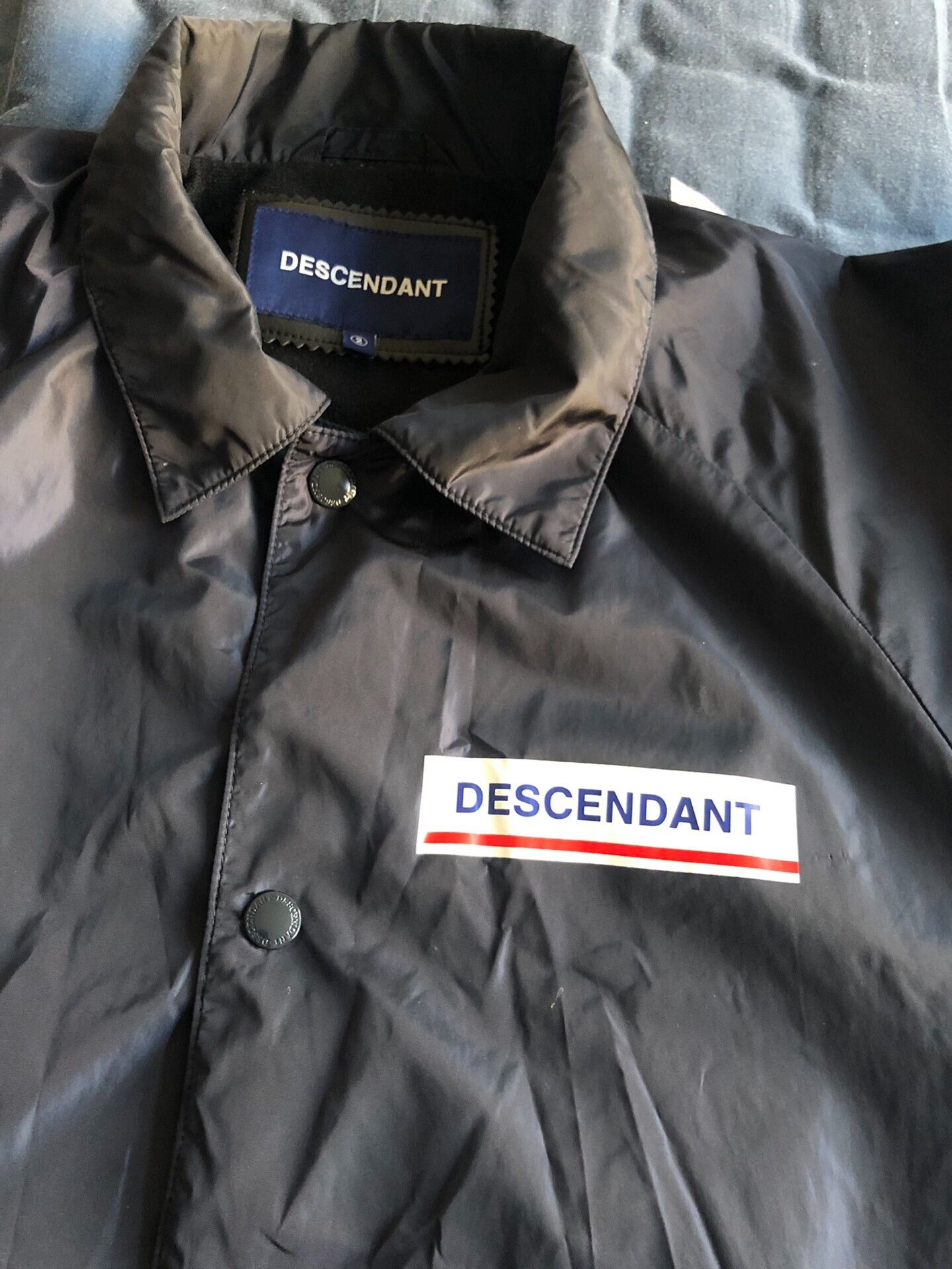 Japanese Brand Descendant Coach Jacket in Dark Blue Size US M / EU 48-50 / 2 - 4 Thumbnail