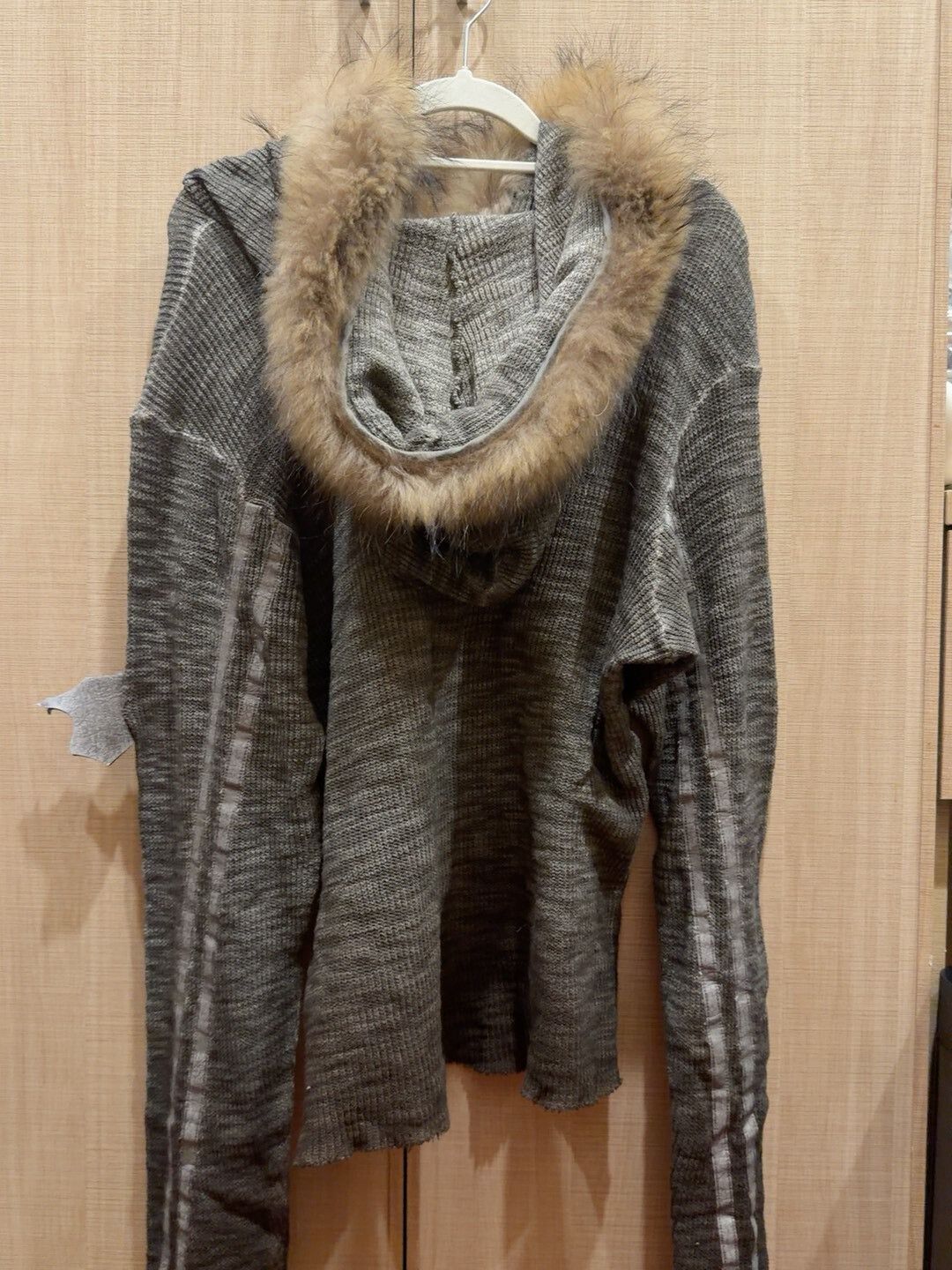 Japanese Brand Half Zip Hoodie with Fur Collar Size S / US 4 / IT 40 - 3 Thumbnail