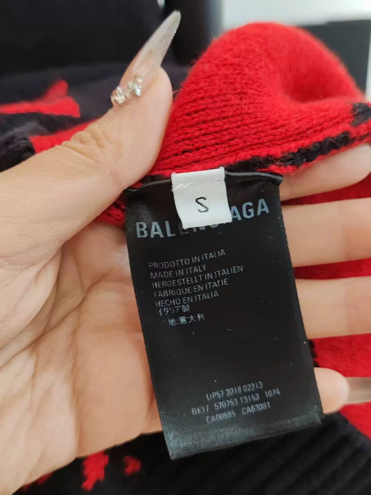 Balenciaga Balenciaga Printed Knitted Sweater Size US M / EU 48-50 / 2 - 4 Thumbnail
