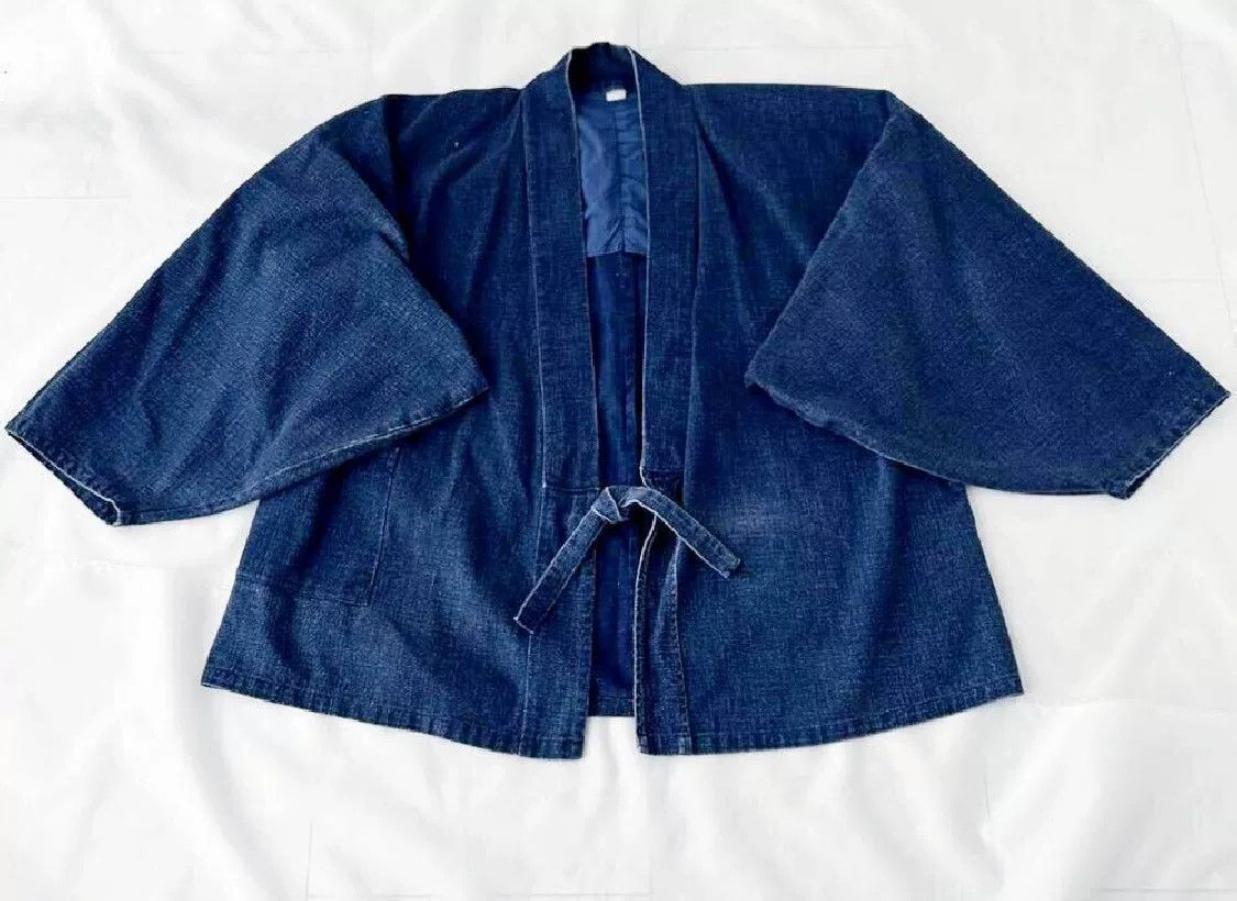 Vintage Vintage Indigo Dyed Kimono Robe Size US L / EU 52-54 / 3 - 3 Thumbnail