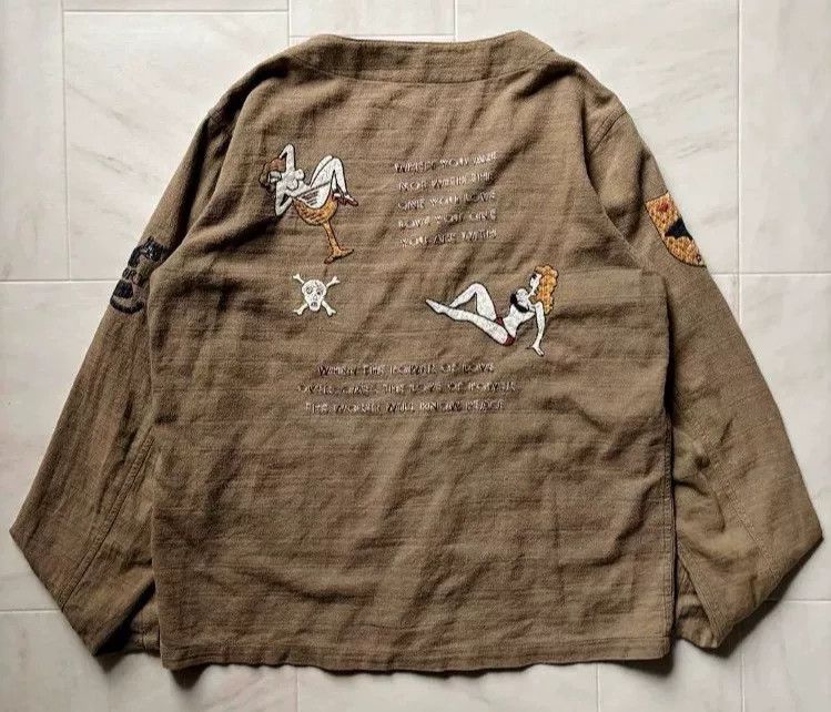 Vintage Gangsterville Vintage Embroidered Cardigan Size US M / EU 48-50 / 2 - 8 Thumbnail