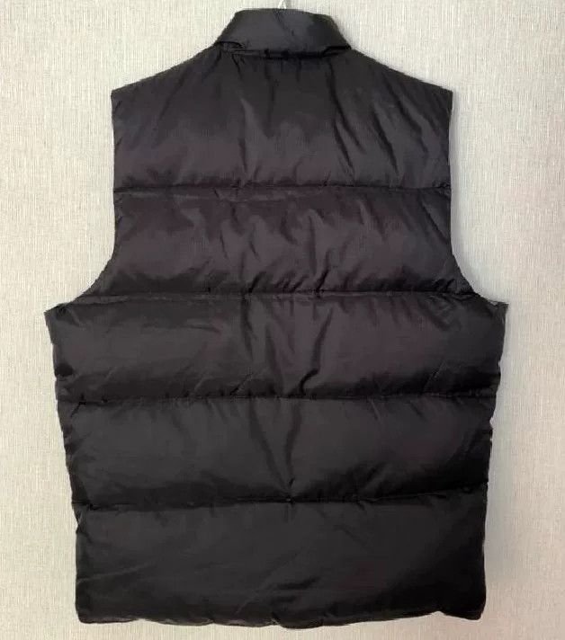 Vintage Black Padded Vest with Down Filling Size US M / EU 48-50 / 2 - 2 Thumbnail
