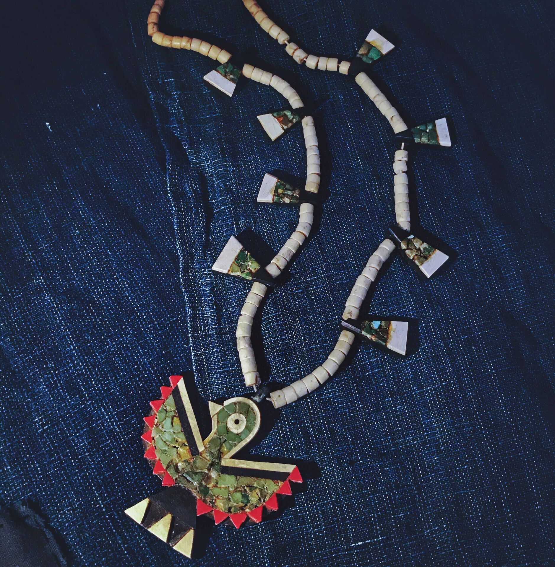Vintage Vintage Navajo Thunderbird Necklace Size ONE SIZE - 2 Thumbnail