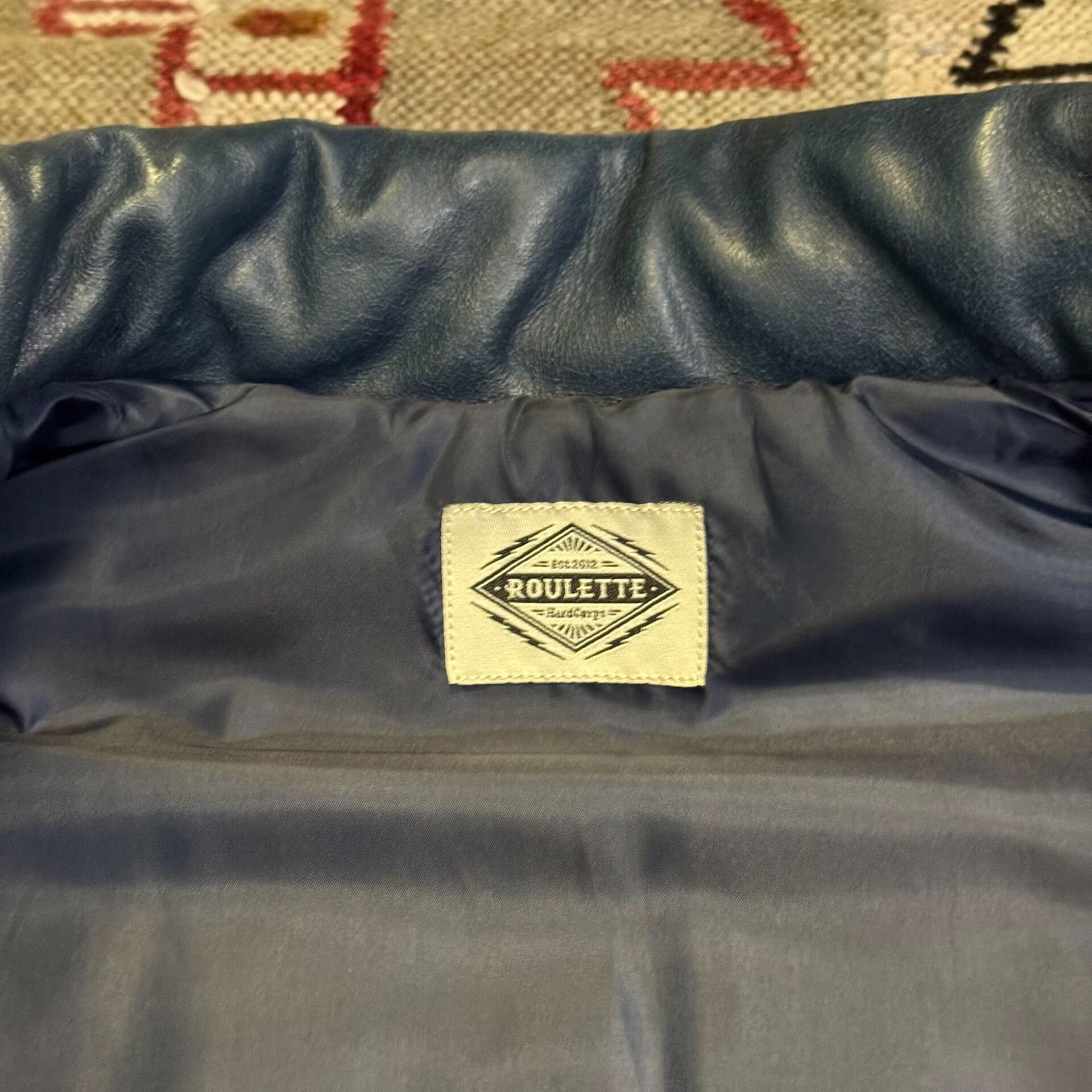 Vintage Japanese Roulette Champion Leather Vest Size US L / EU 52-54 / 3 - 3 Thumbnail