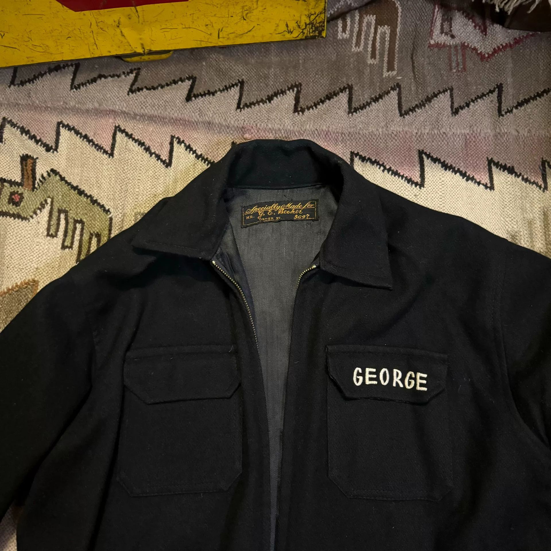 Vintage Vintage 70s Sukajan Black Jacket Size US M / EU 48-50 / 2 - 4 Thumbnail