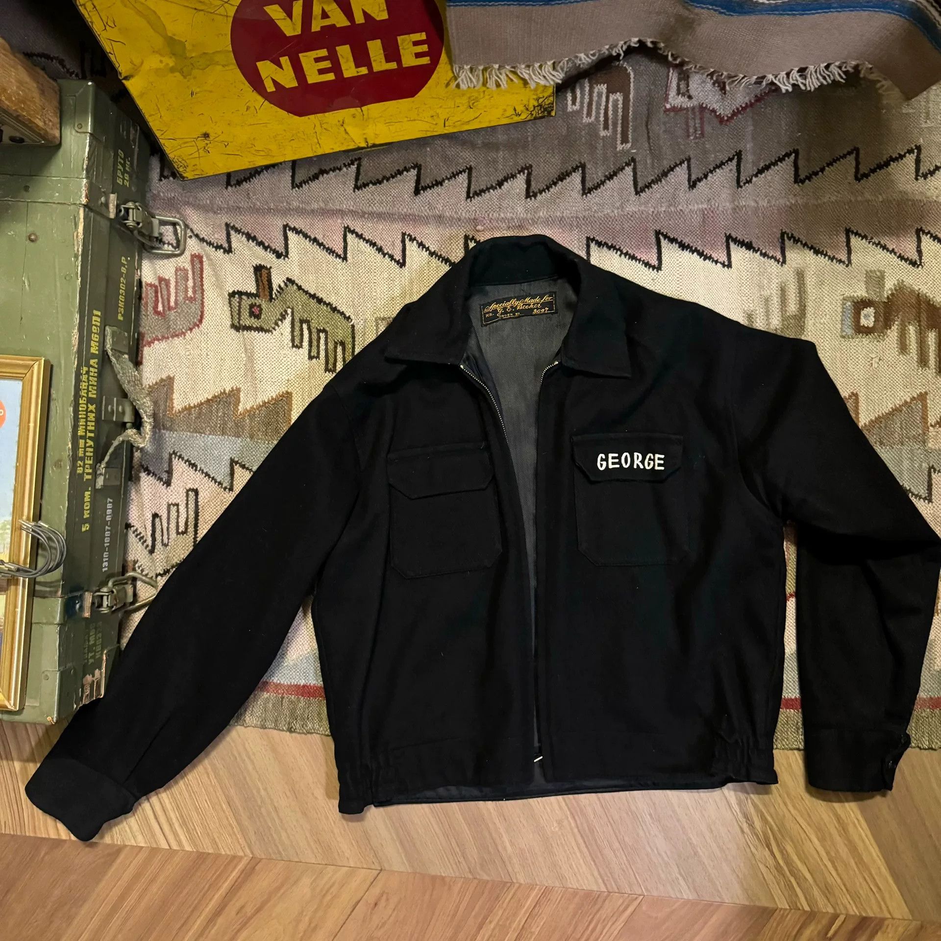 Vintage Vintage 70s Sukajan Black Jacket Size US M / EU 48-50 / 2 - 2 Thumbnail