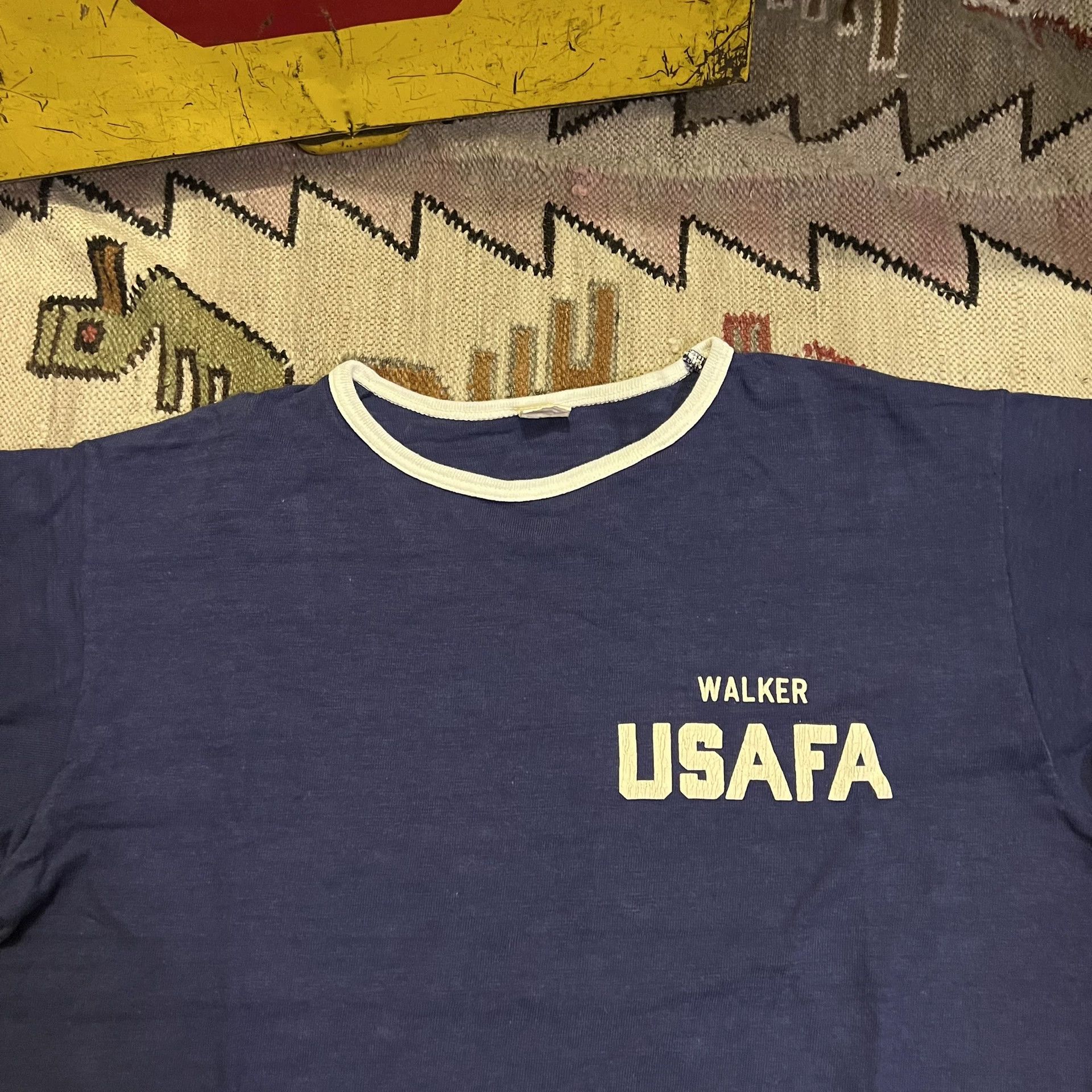 Vintage Navy USAFA Graphic Tee Shirt Size US L / EU 52-54 / 3 - 2 Thumbnail