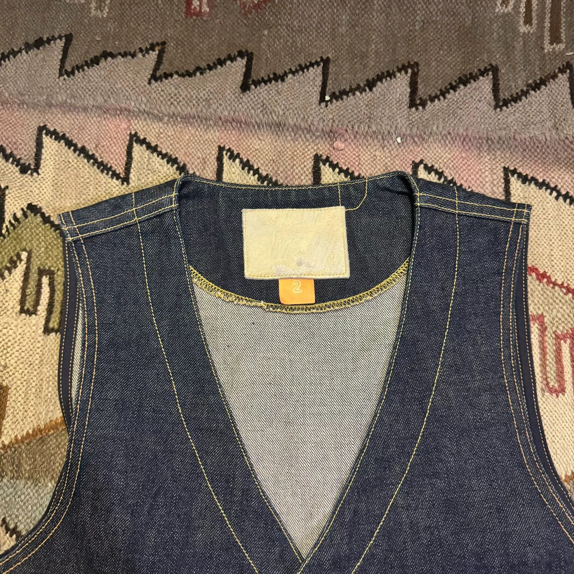Vintage Vintage Japanese Denim Vest Fil'em Alls Size US M / EU 48-50 / 2 - 5 Thumbnail