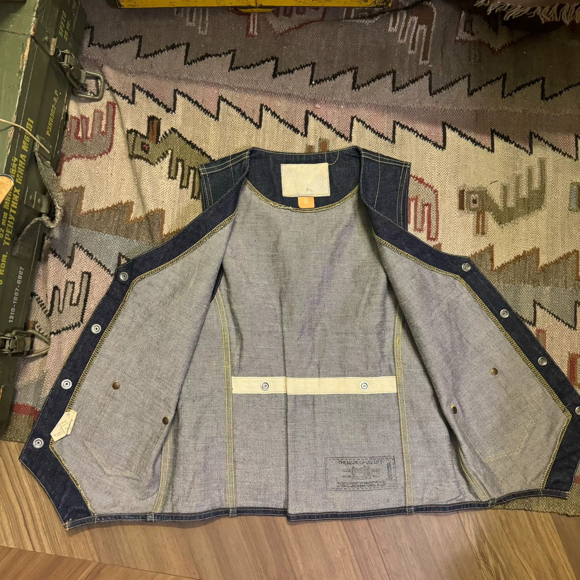 Vintage Vintage Japanese Denim Vest Fil'em Alls Size US M / EU 48-50 / 2 - 8 Thumbnail