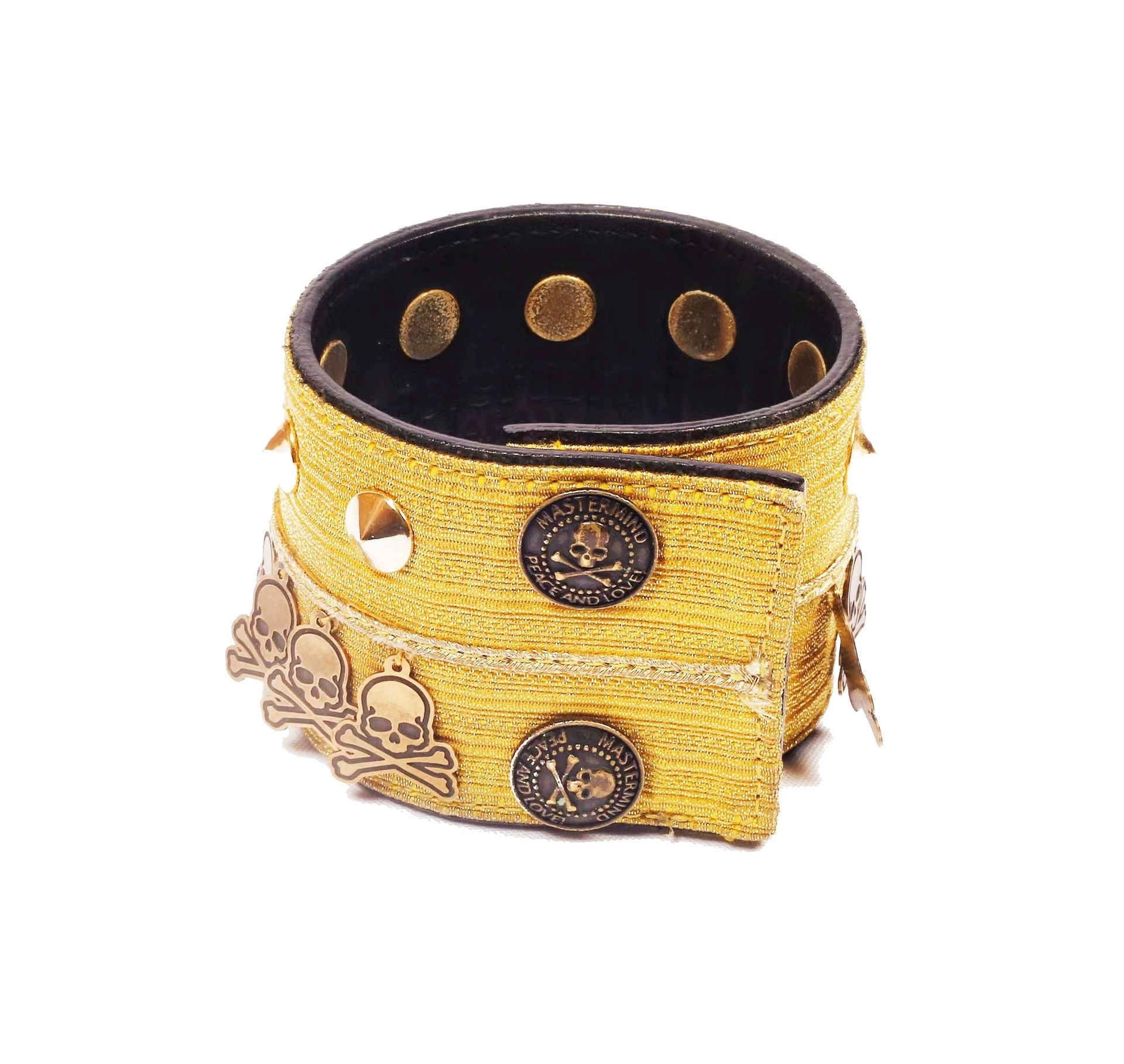Japanese Brand Gold Indian Silk Embroidered Bracelet Size ONE SIZE - 3 Thumbnail
