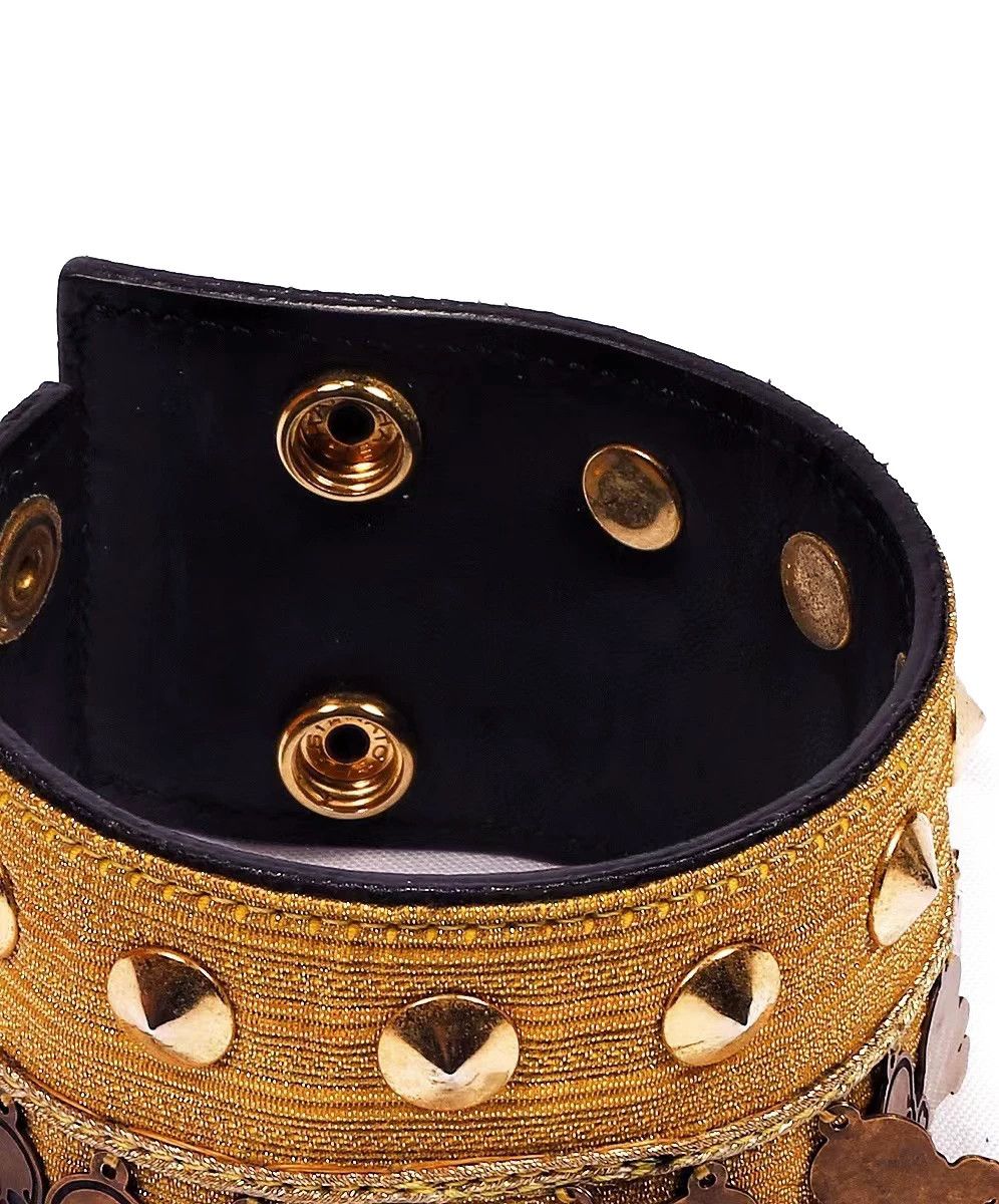 Japanese Brand Gold Indian Silk Embroidered Bracelet Size ONE SIZE - 4 Thumbnail