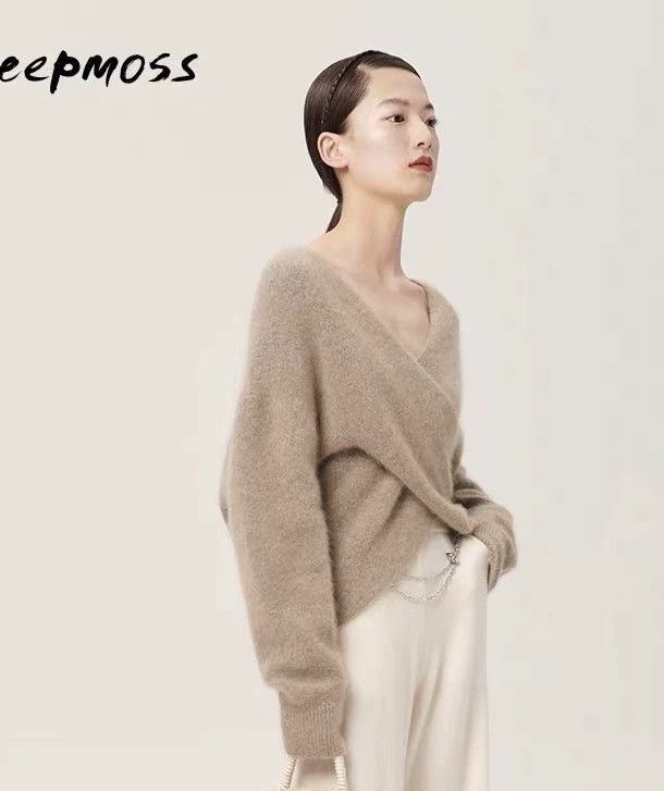 Japanese Brand Deepmoss Camel Mohair Sweater Size S / US 4 / IT 40 - 7 Thumbnail