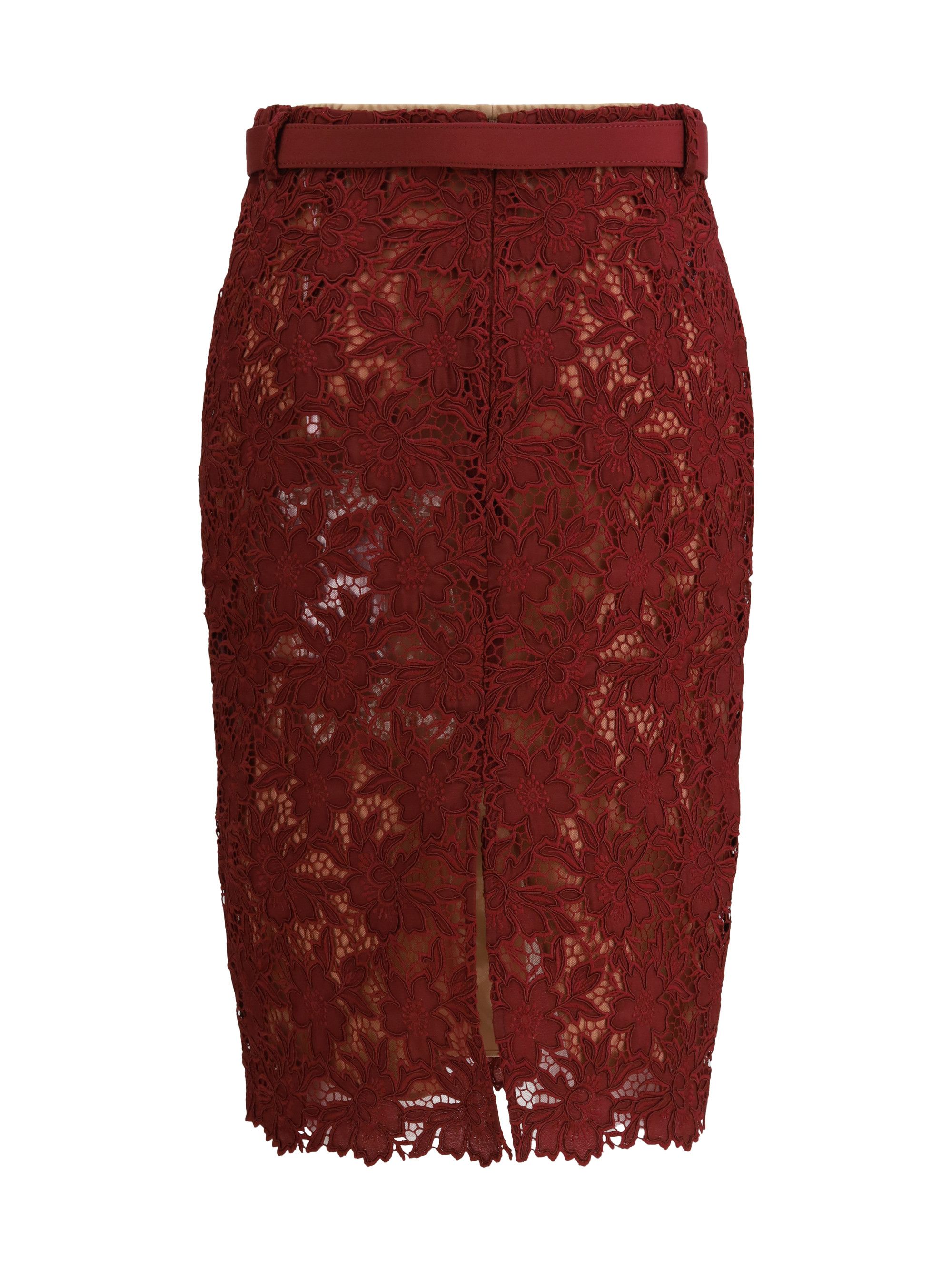 Self-Portrait Guipure lace midi Skirt Size 27" / US 4 / IT 40 - 2 Thumbnail