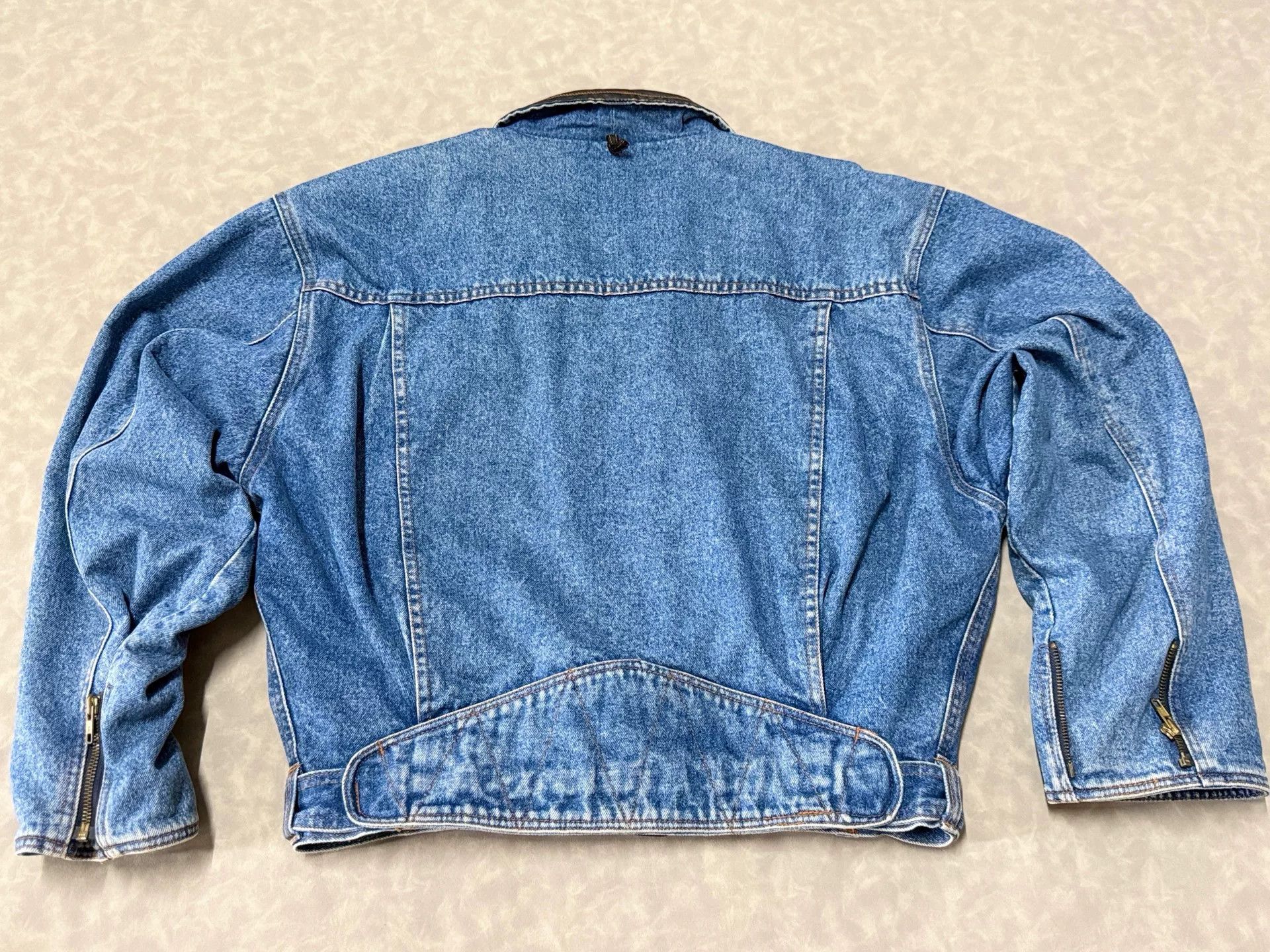 Japanese Brand EDSEL Denim Motorcycle Jacket Size US L / EU 52-54 / 3 - 2 Thumbnail