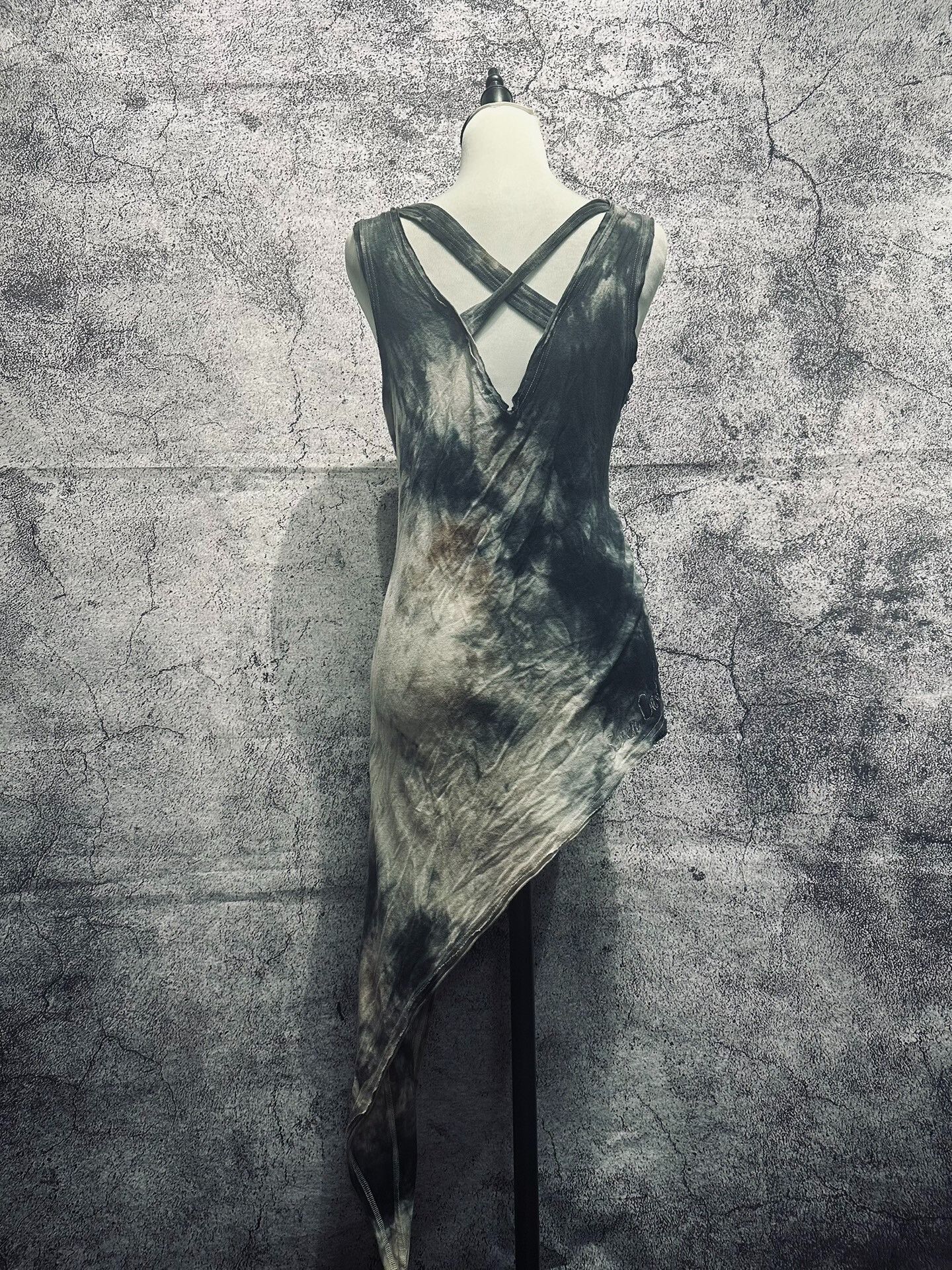 Japanese Brand Asymmetrical Gradient Skull Strap Top Size M / US 6-8 / IT 42-44 - 5 Thumbnail