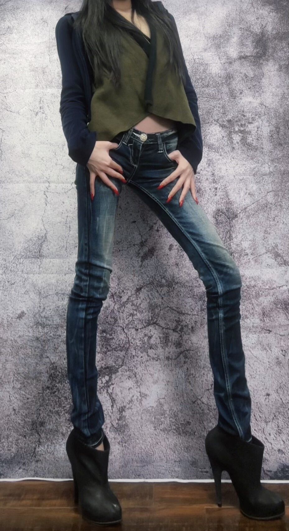 Japanese Brand Rock Revival Vintage Wash Straight Leg Jeans Size 24" / US 00 / IT 34 - 2 Thumbnail