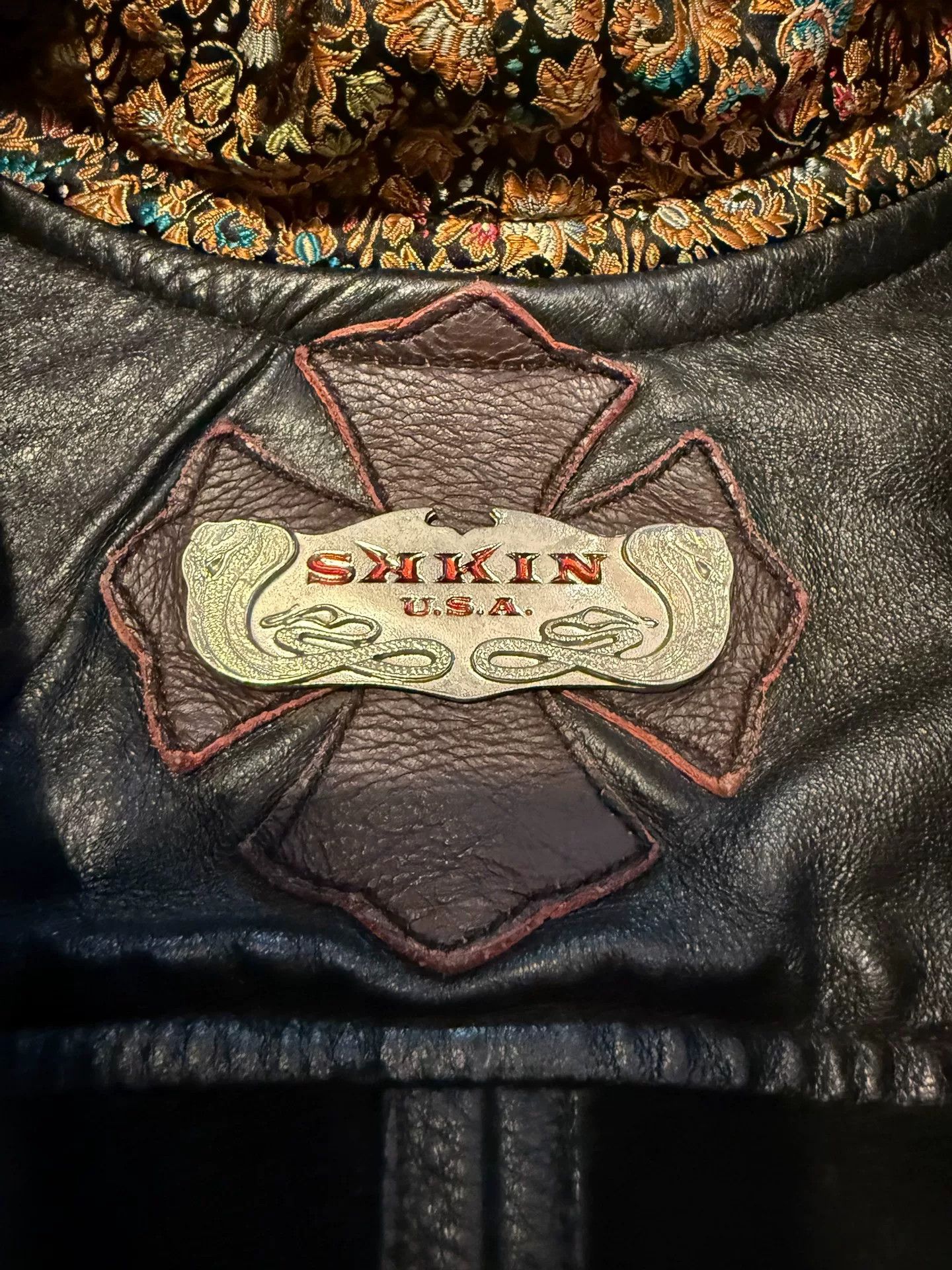Japanese Brand Skkin Hooded Leather Jacket Size US S / EU 44-46 / 1 - 5 Thumbnail