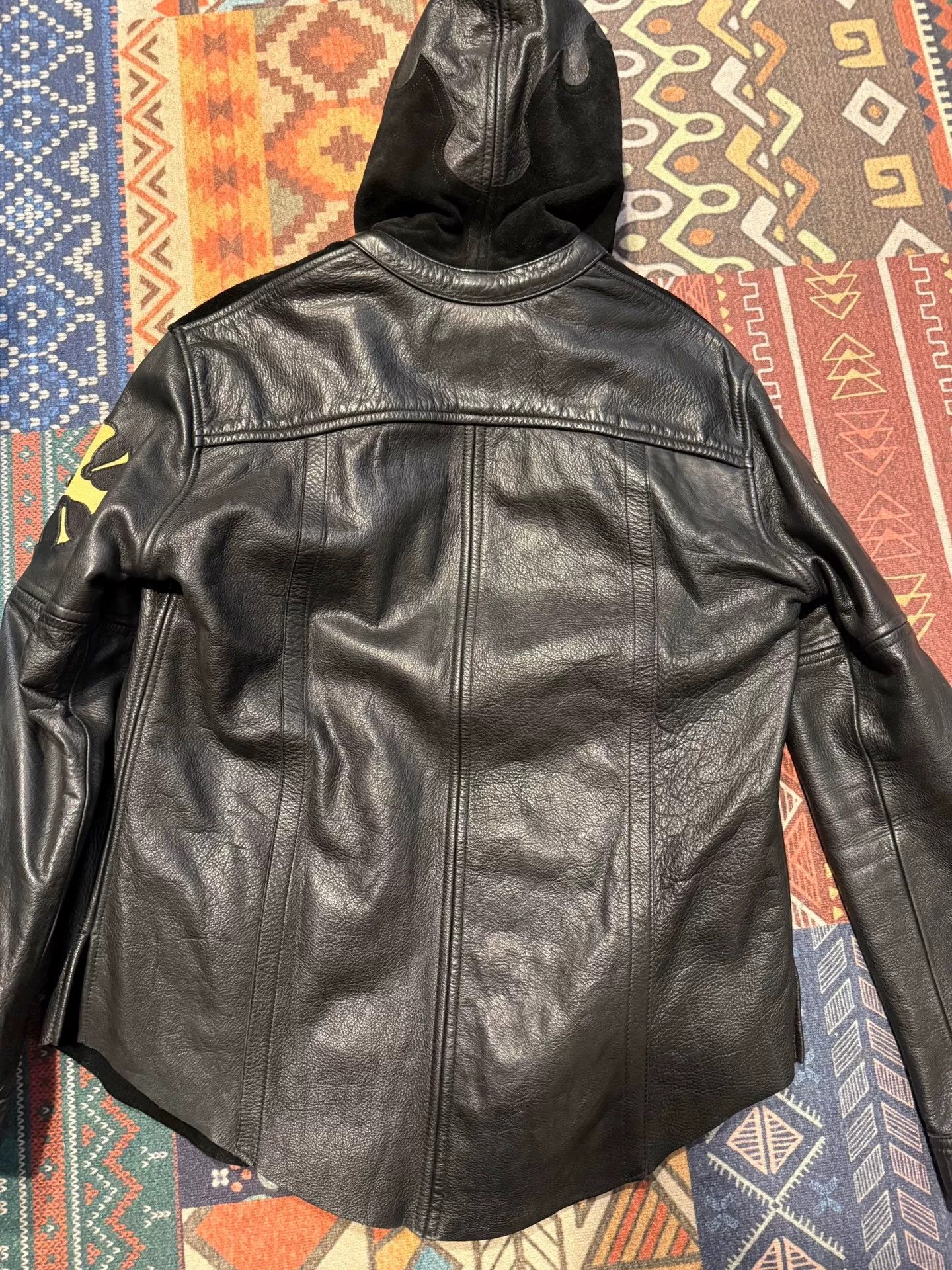 Japanese Brand Skkin Hooded Leather Jacket Size US S / EU 44-46 / 1 - 6 Thumbnail