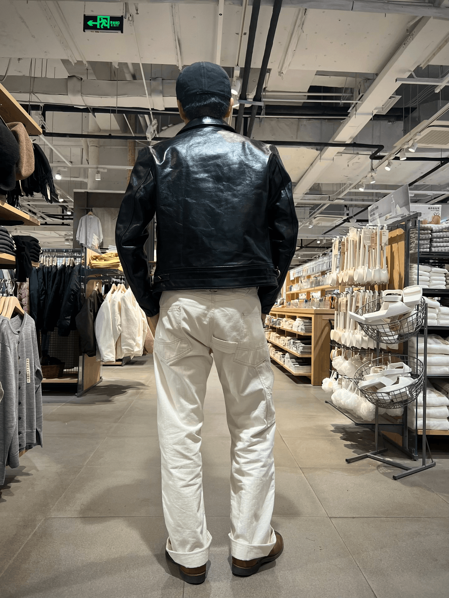 Japanese Brand Black Leather Jacket by Haijue Size US M / EU 48-50 / 2 - 5 Thumbnail