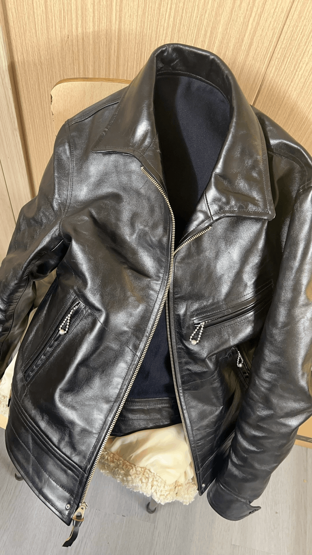 Japanese Brand Black Leather Jacket by Haijue Size US M / EU 48-50 / 2 - 6 Thumbnail