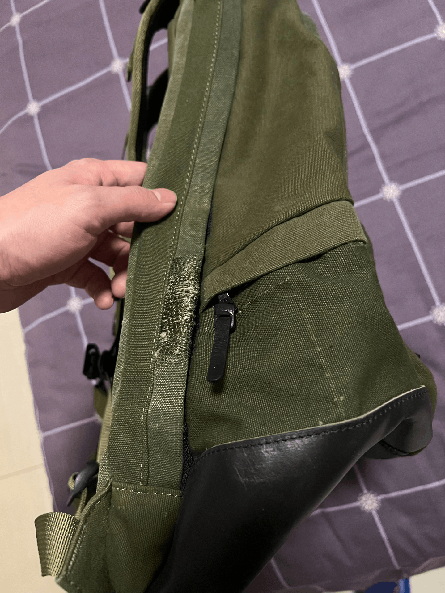 Japanese Brand Vintage Military Canvas Backpack with Dog Toy Size ONE SIZE - 3 Thumbnail