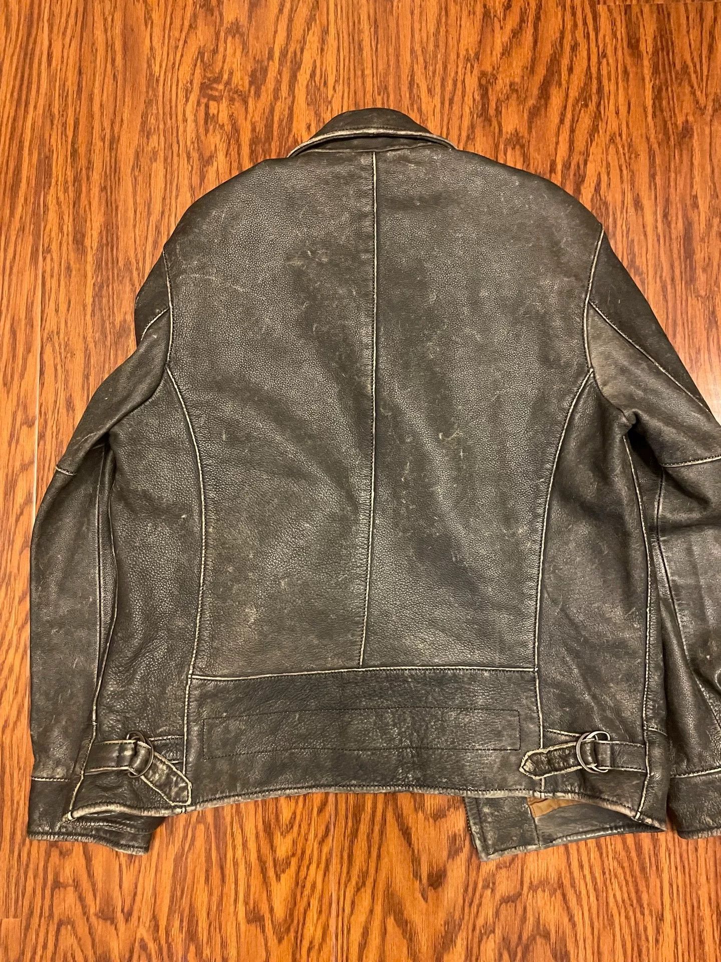Japanese Brand Black Vintage Buffalo Leather Jacket Size US XL / EU 56 / 4 - 8 Thumbnail