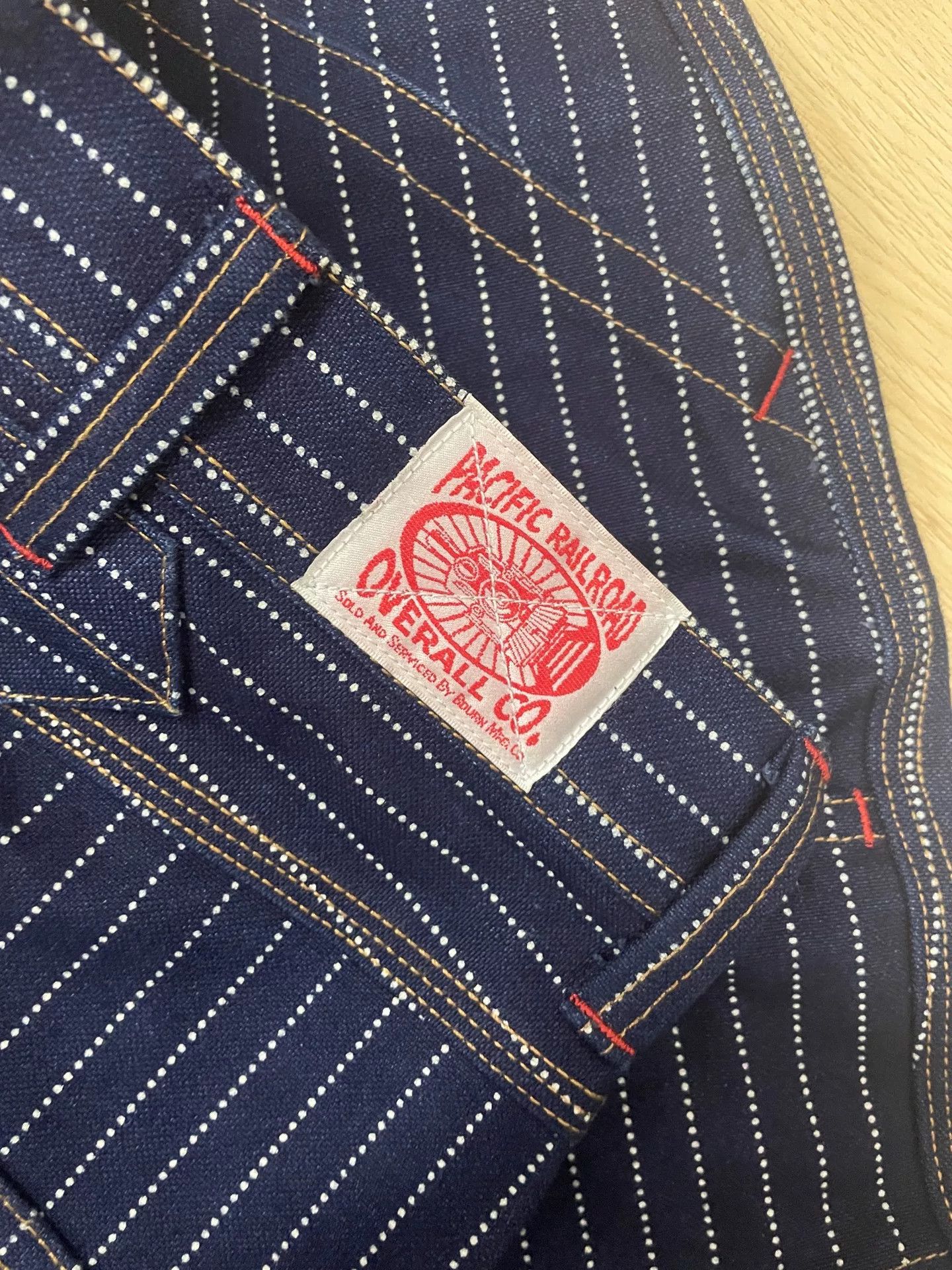 Japanese Brand Bourn Work Pants with Pinstripes Size US 30 / EU 46 - 4 Thumbnail