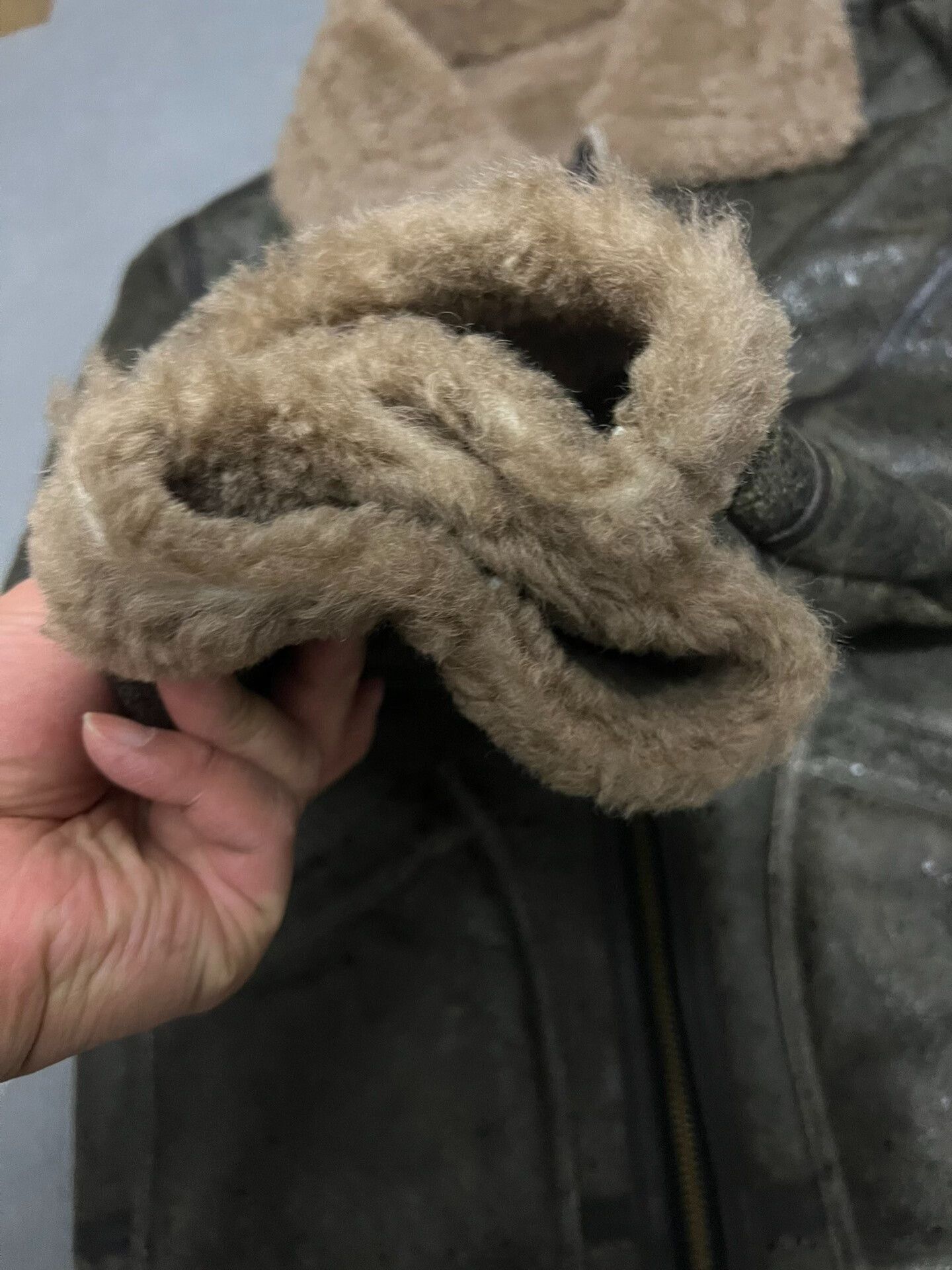 Vintage Vintage Shearling Leather Jacket XXL Size US XXL / EU 58 / 5 - 6 Thumbnail