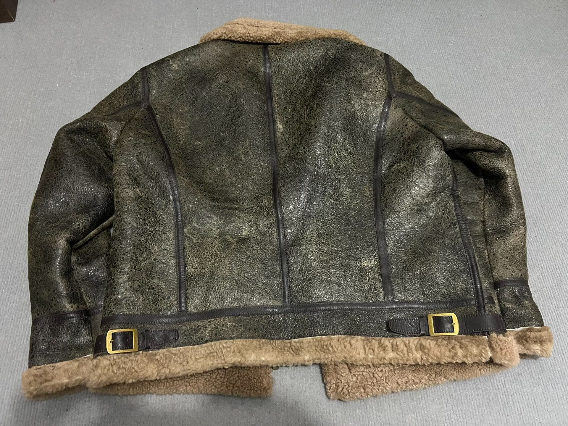 Vintage Vintage Shearling Leather Jacket XXL Size US XXL / EU 58 / 5 - 4 Thumbnail