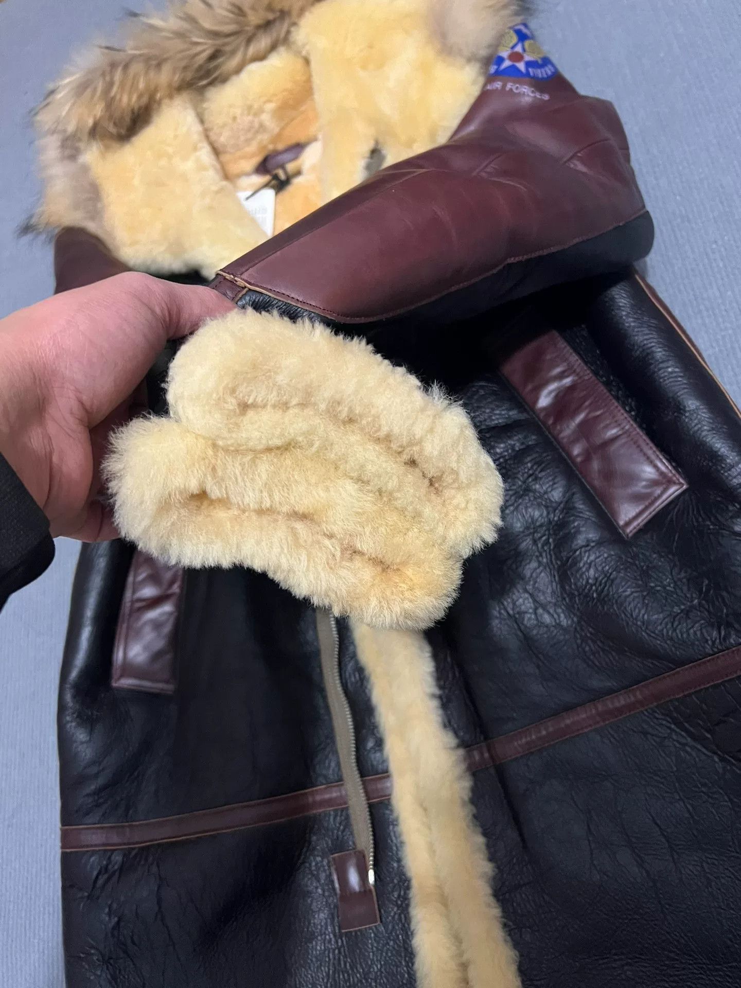 Vintage Vintage Winter Flight Coat for Men Size US L / EU 52-54 / 3 - 3 Thumbnail