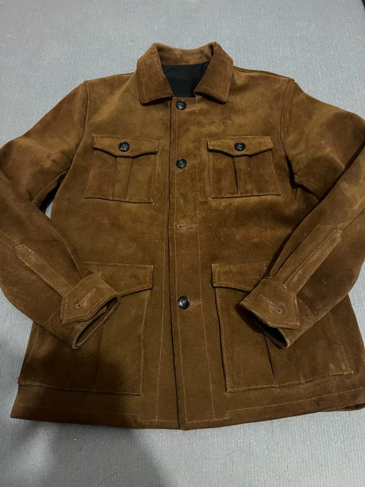 Vintage Classic Brown Suede Work Jacket Size US M / EU 48-50 / 2 - 9 Thumbnail