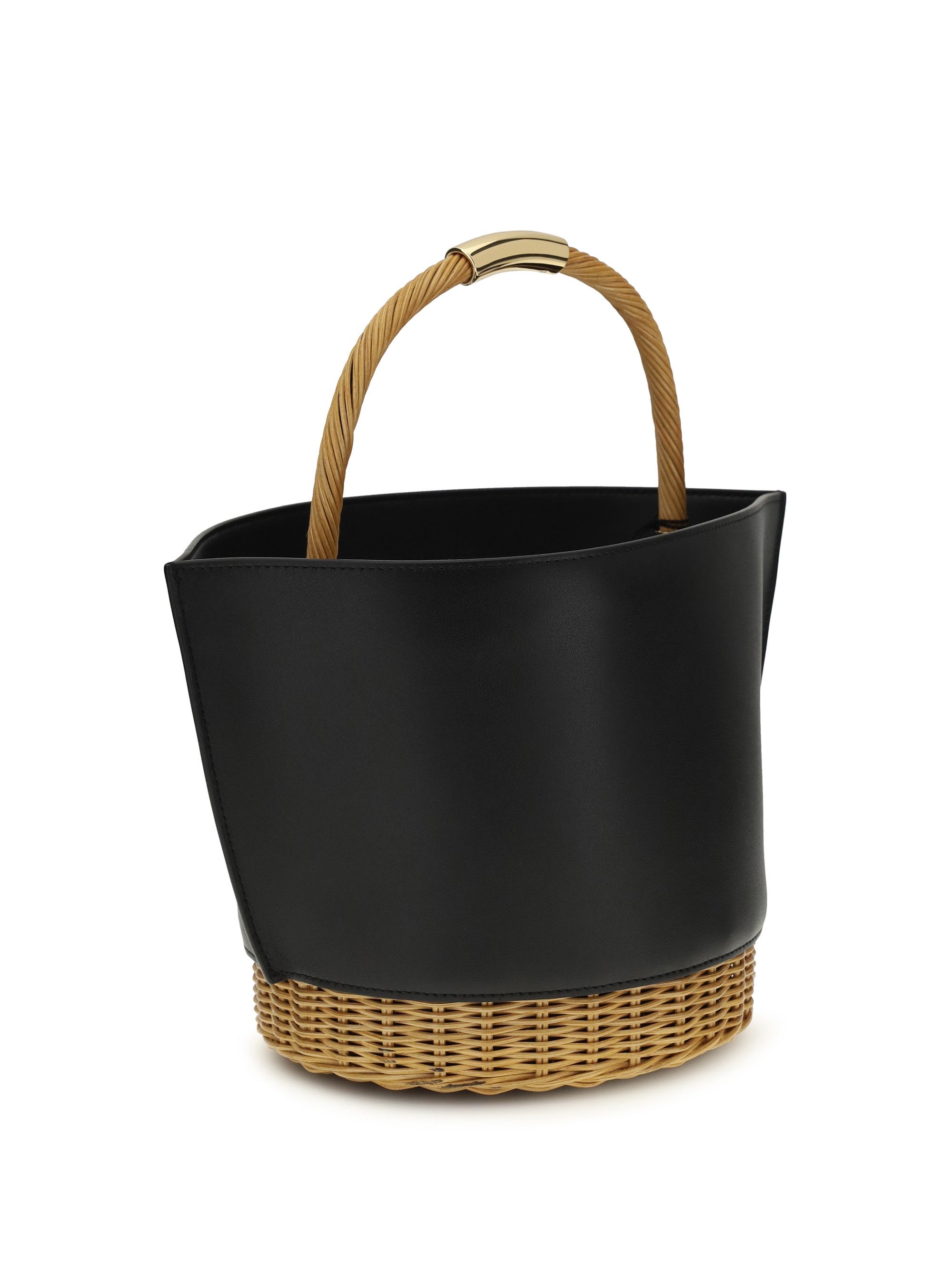 Sacai Leather and rattan Handbag Size ONE SIZE - 3 Thumbnail