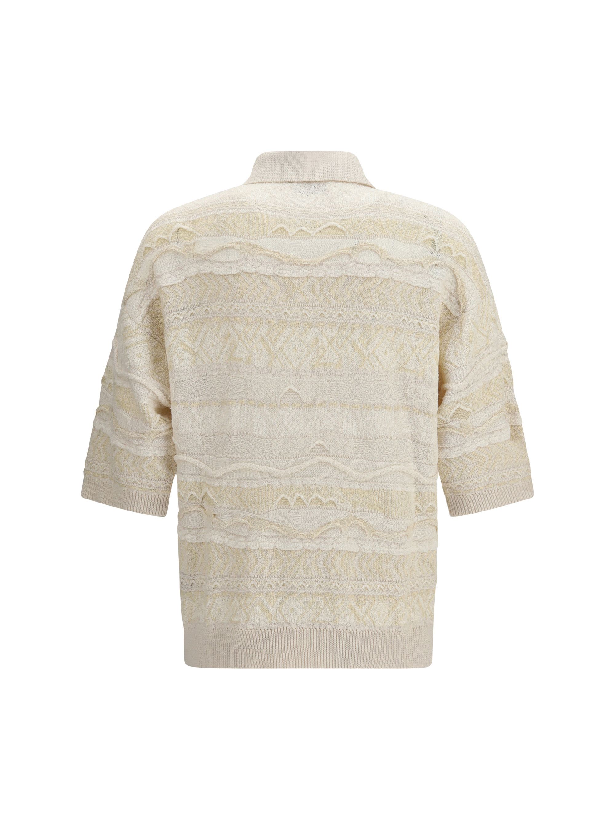 Laneus Jacquard Polo Size US L / EU 52-54 / 3 - 2 Thumbnail