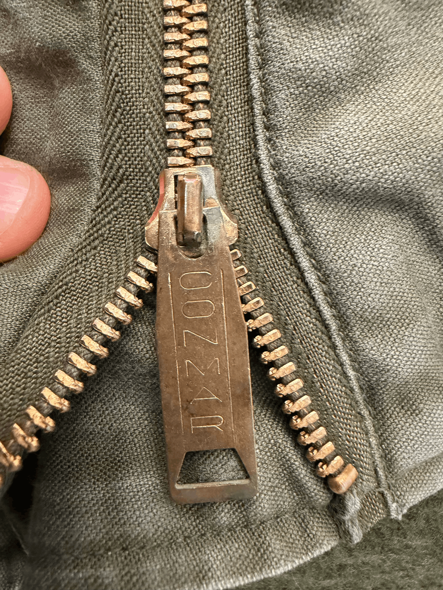 Vintage US Military Copper Zipper Deck Pants Size M Size US 30 / EU 46 - 2 Thumbnail