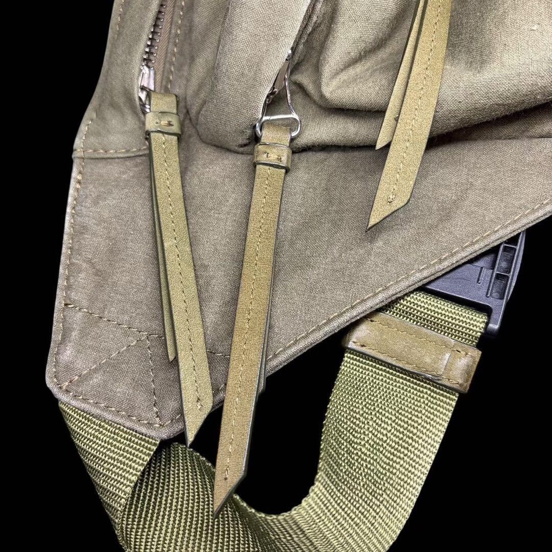 Vintage Unique Readymade Waist Bag from Upcycled Tent Fabric Size ONE SIZE - 3 Thumbnail