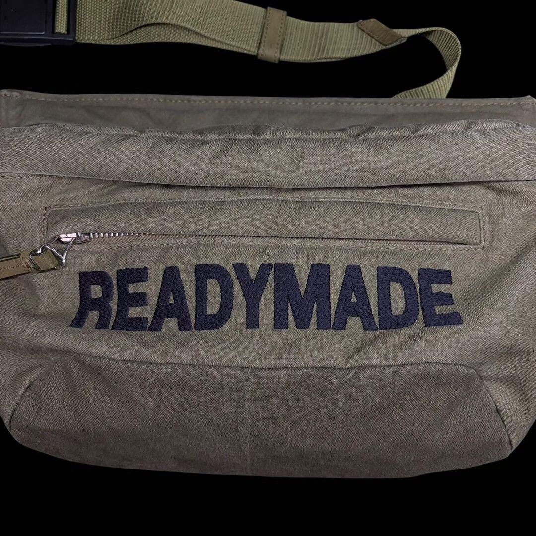 Vintage Unique Readymade Waist Bag from Upcycled Tent Fabric Size ONE SIZE - 2 Thumbnail