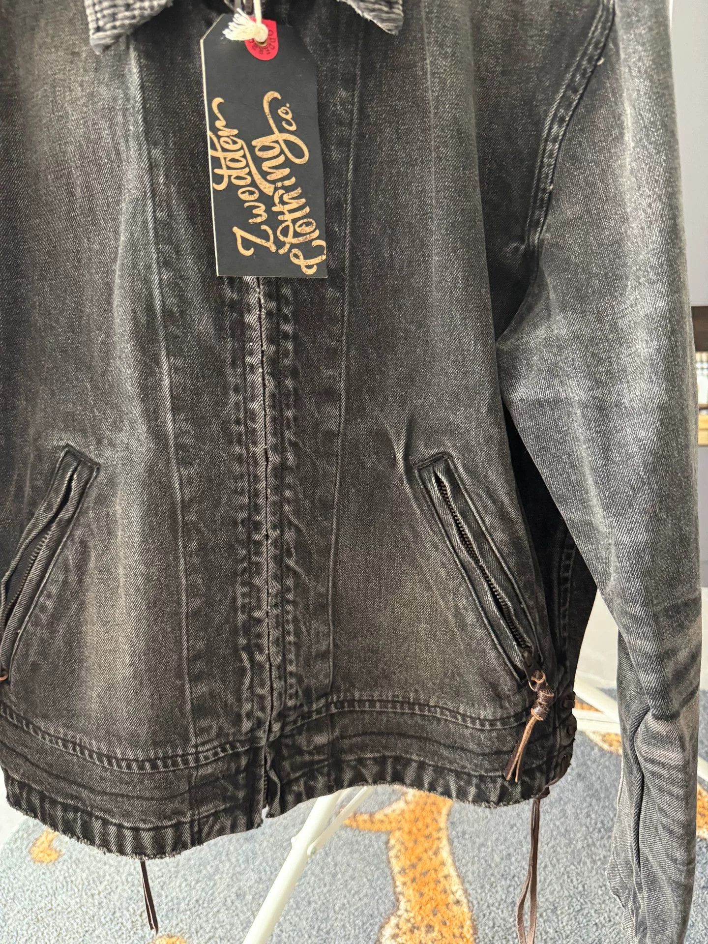 Japanese Brand Black Front Door Jacket by Zwodder Size US M / EU 48-50 / 2 - 2 Thumbnail