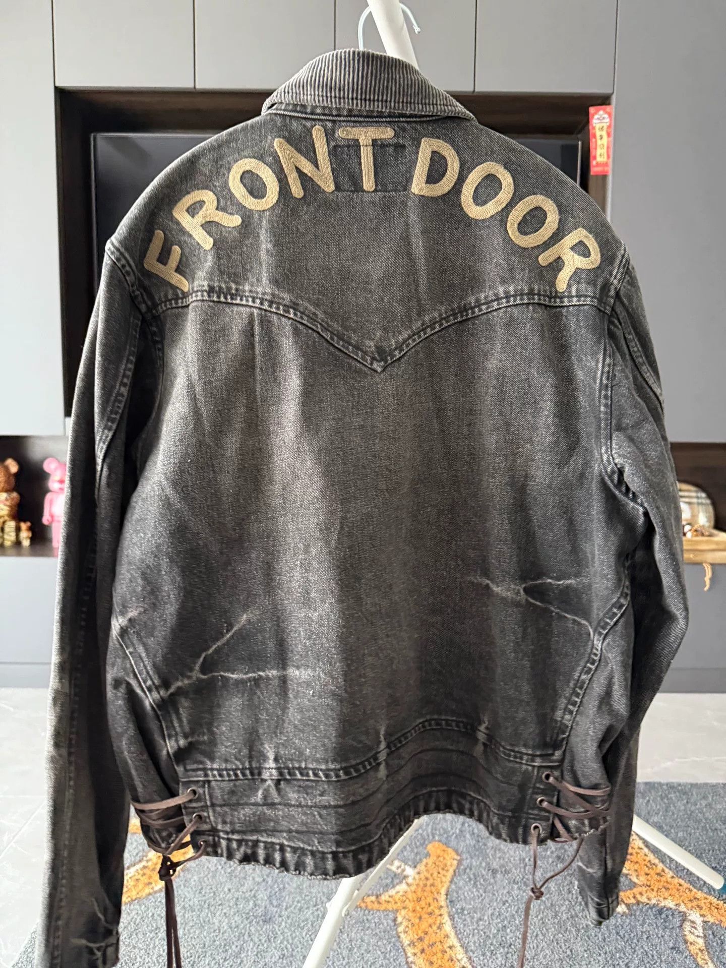 Japanese Brand Black Front Door Jacket by Zwodder Size US M / EU 48-50 / 2 - 3 Thumbnail