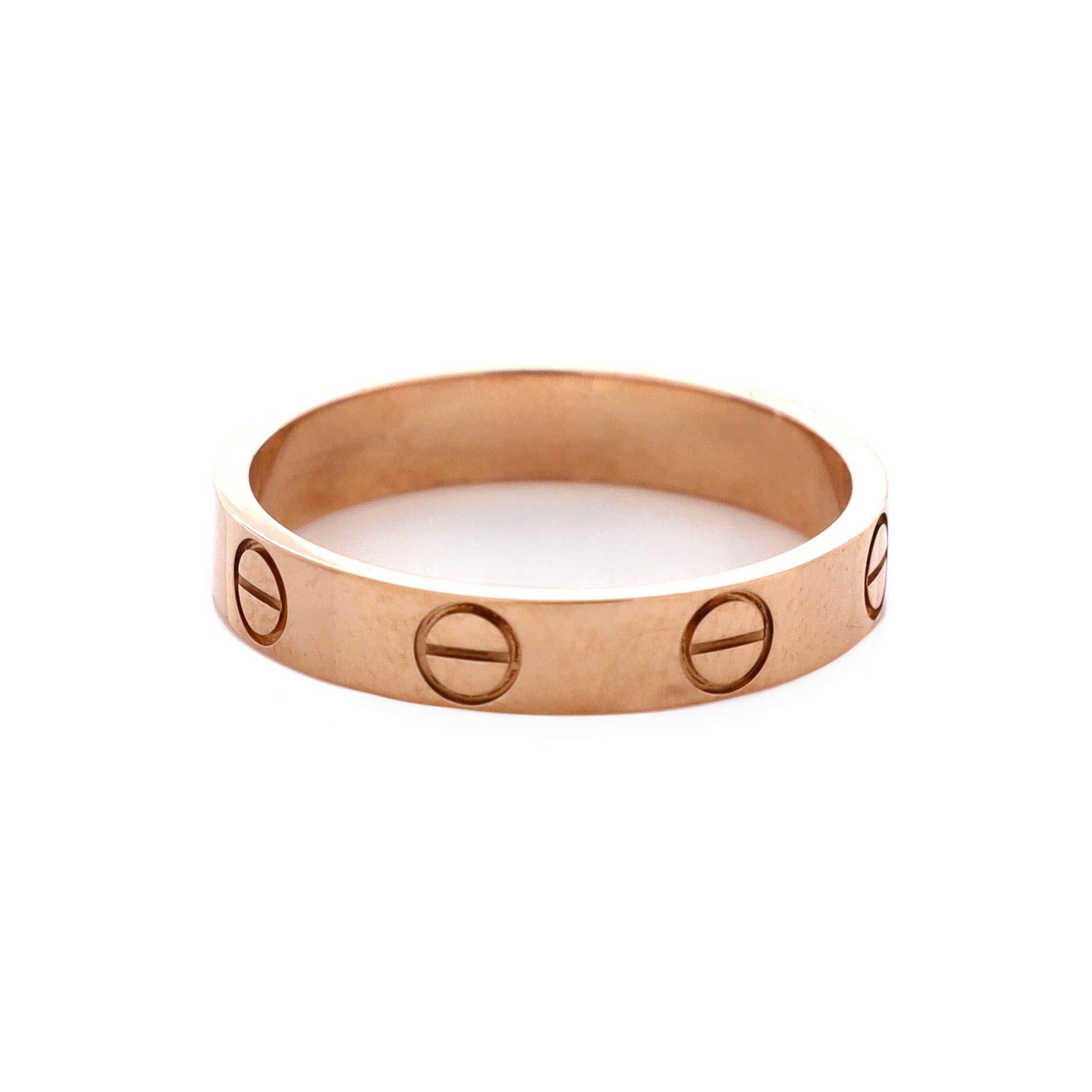 Cartier Love Wedding Band Ring Size ONE SIZE - 3 Thumbnail