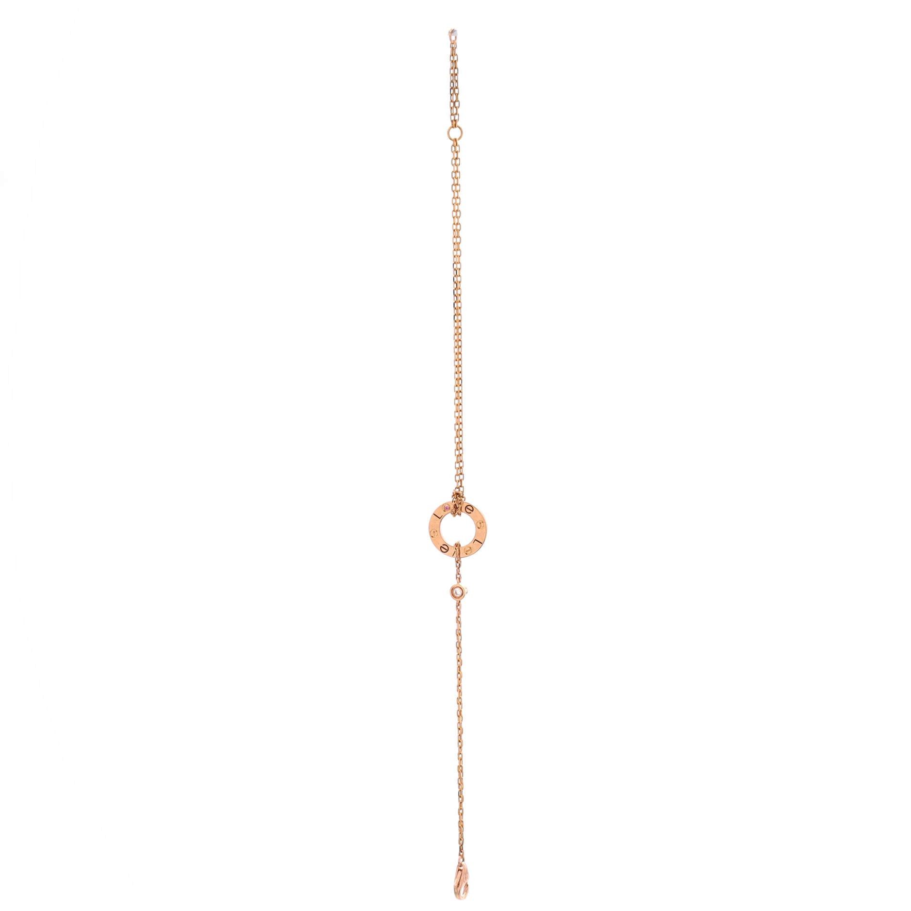 Cartier 2 Diamonds Love Bracelet Size ONE SIZE - 3 Thumbnail