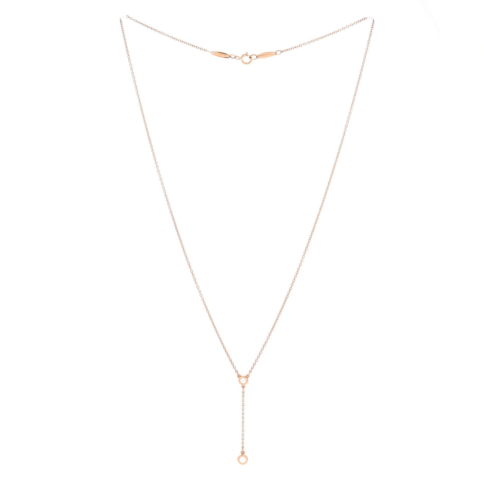 Tiffany & Co. Elsa Peretti Diamonds By The Yard Lariat Necklace Size ONE SIZE - 2 Thumbnail