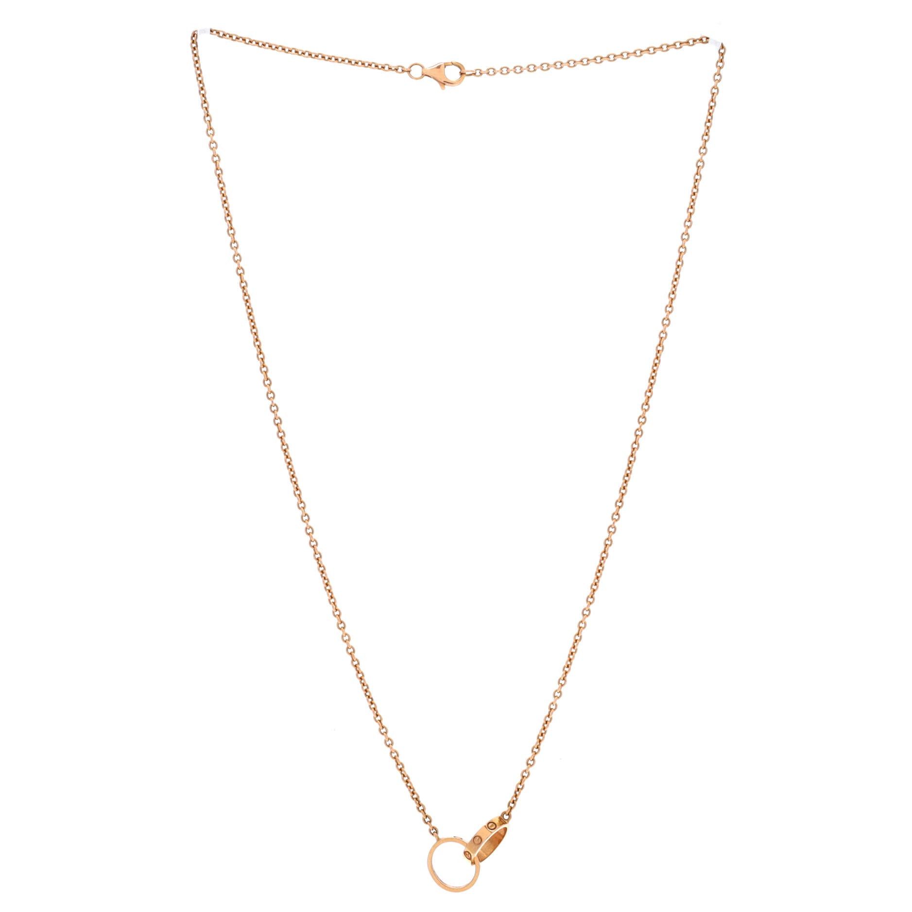 Cartier Love Interlocking Necklace Size ONE SIZE - 2 Thumbnail