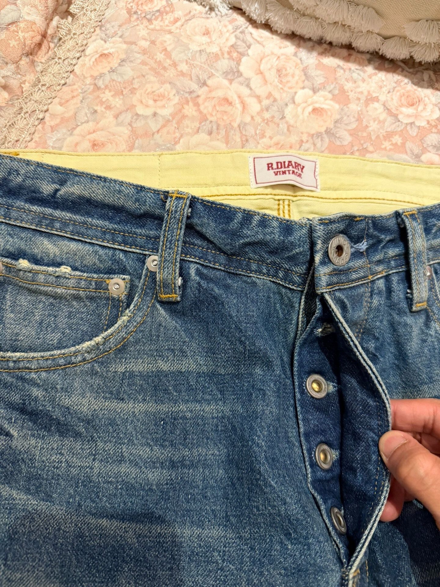 Japanese Brand R.DIARY Cat Whiskers Bootcut Jeans Size 28" / US 6 / IT 42 - 5 Thumbnail