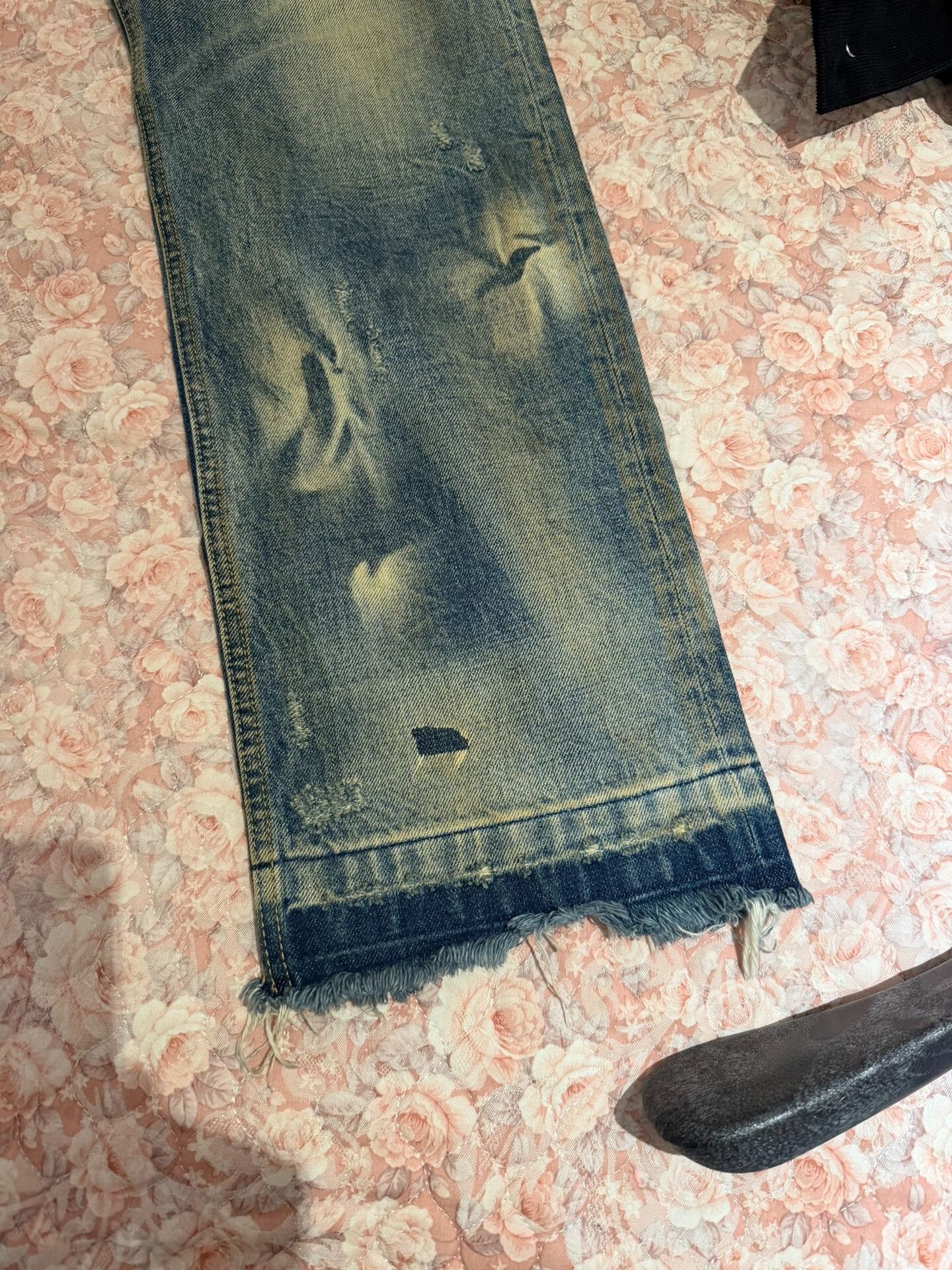 Japanese Brand Vintage Handcrafted Nevada Wash Denim Pants Size US 28 / EU 44 - 4 Thumbnail